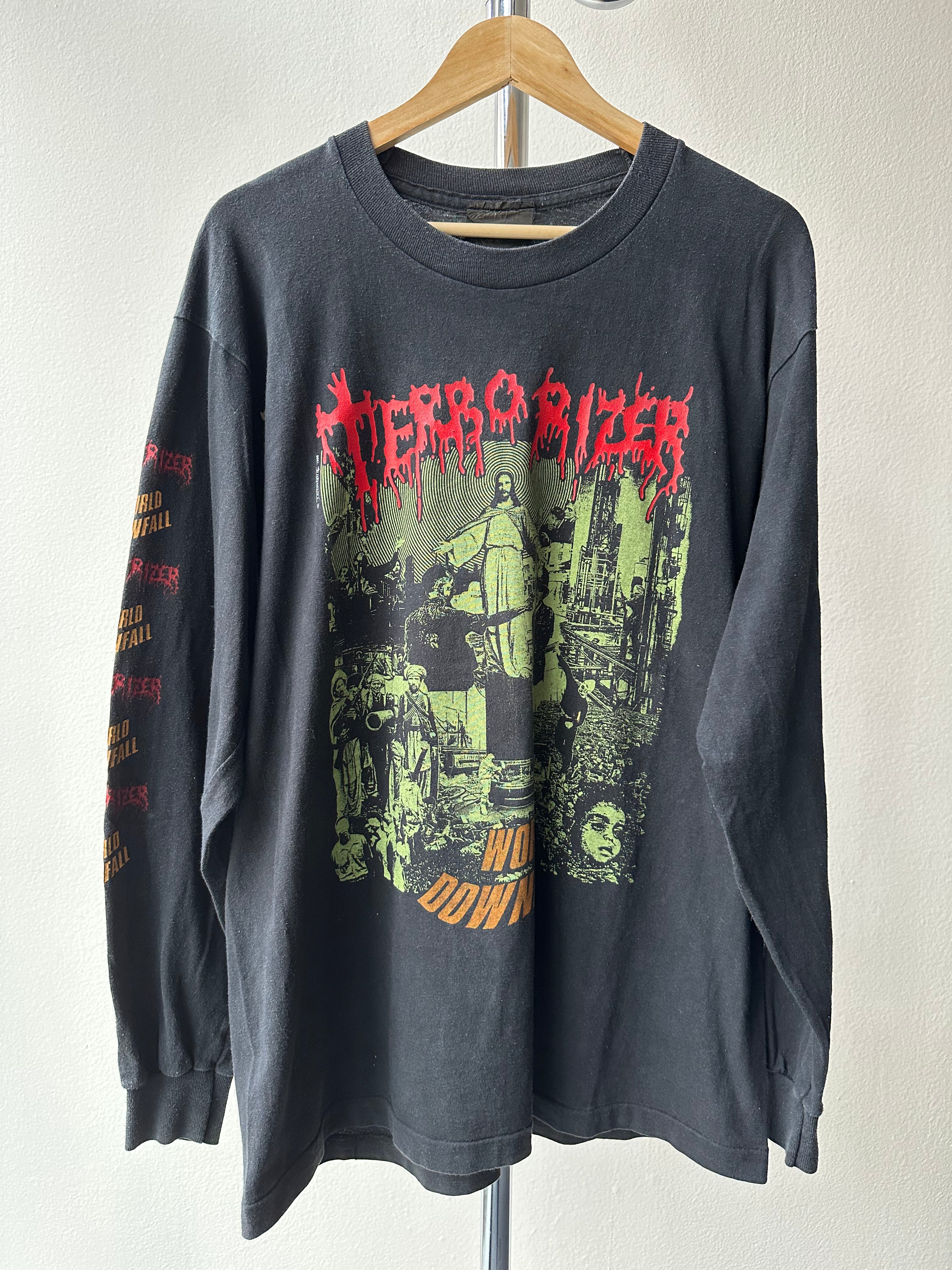 Vintage Terrorizer “World Downfall” 1990 T-shirt - size XL