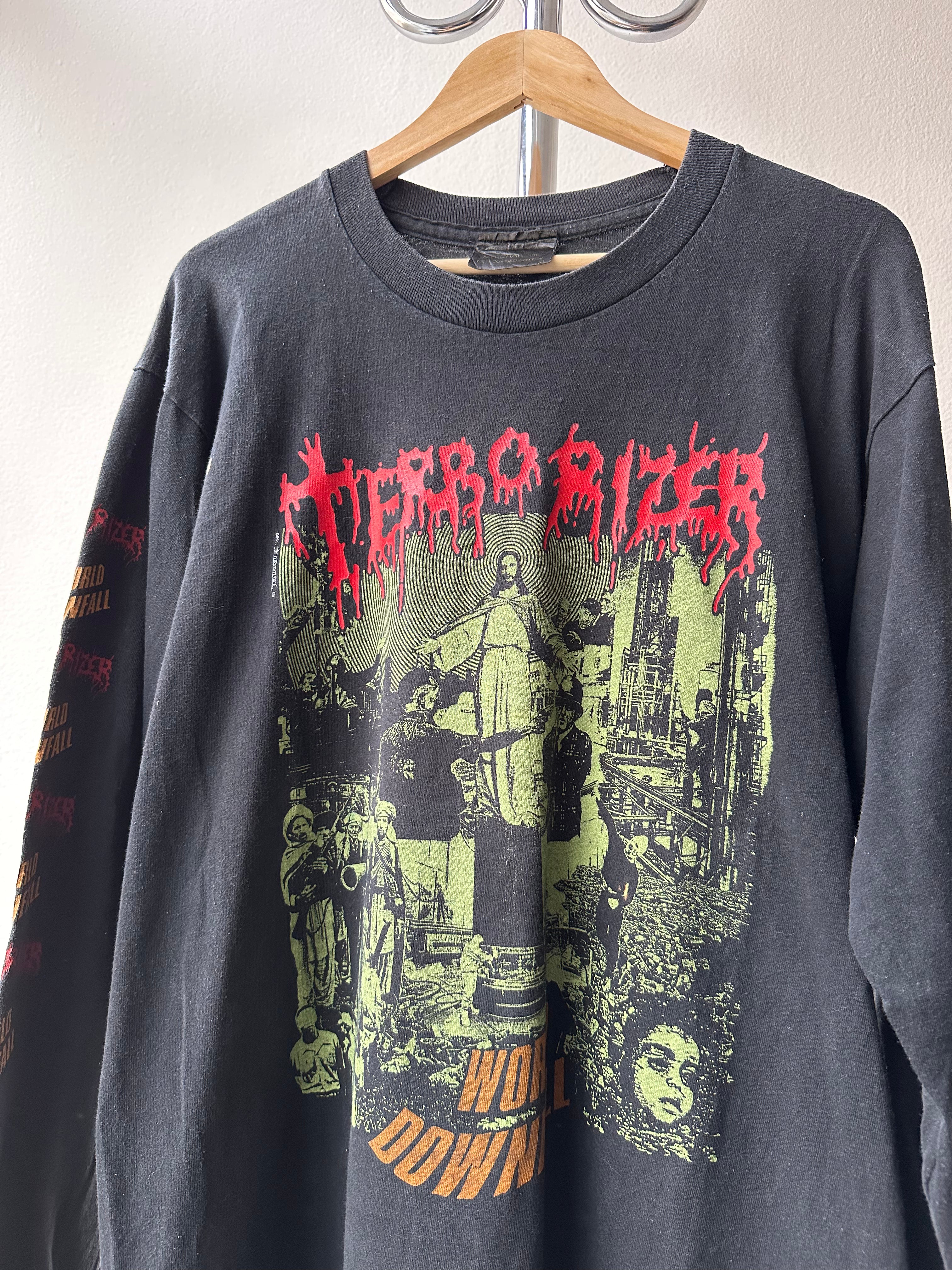 Vintage Terrorizer “World Downfall” 1990 T-shirt - size XL