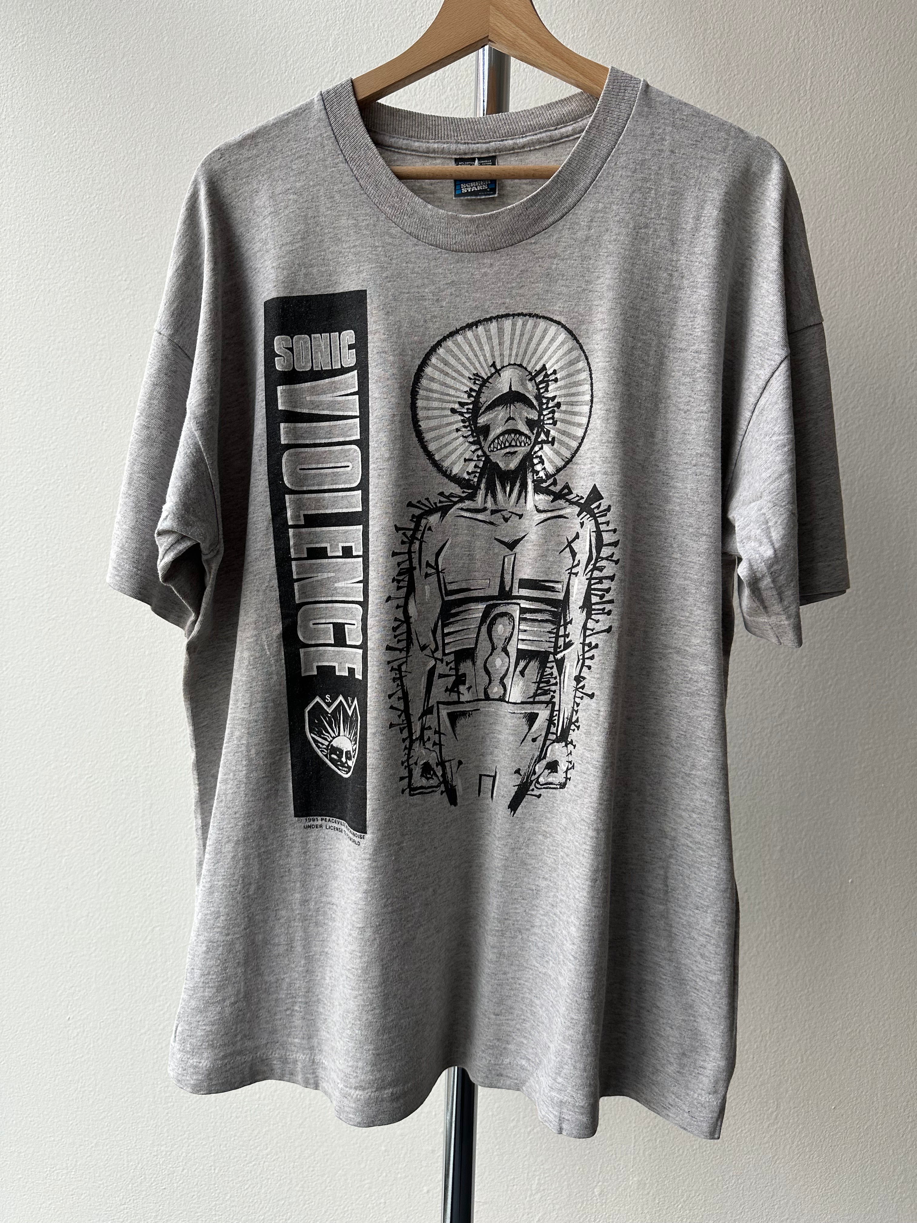 Vintage Sonic Violence “Transfixion” 1991 T-shirt - size XL