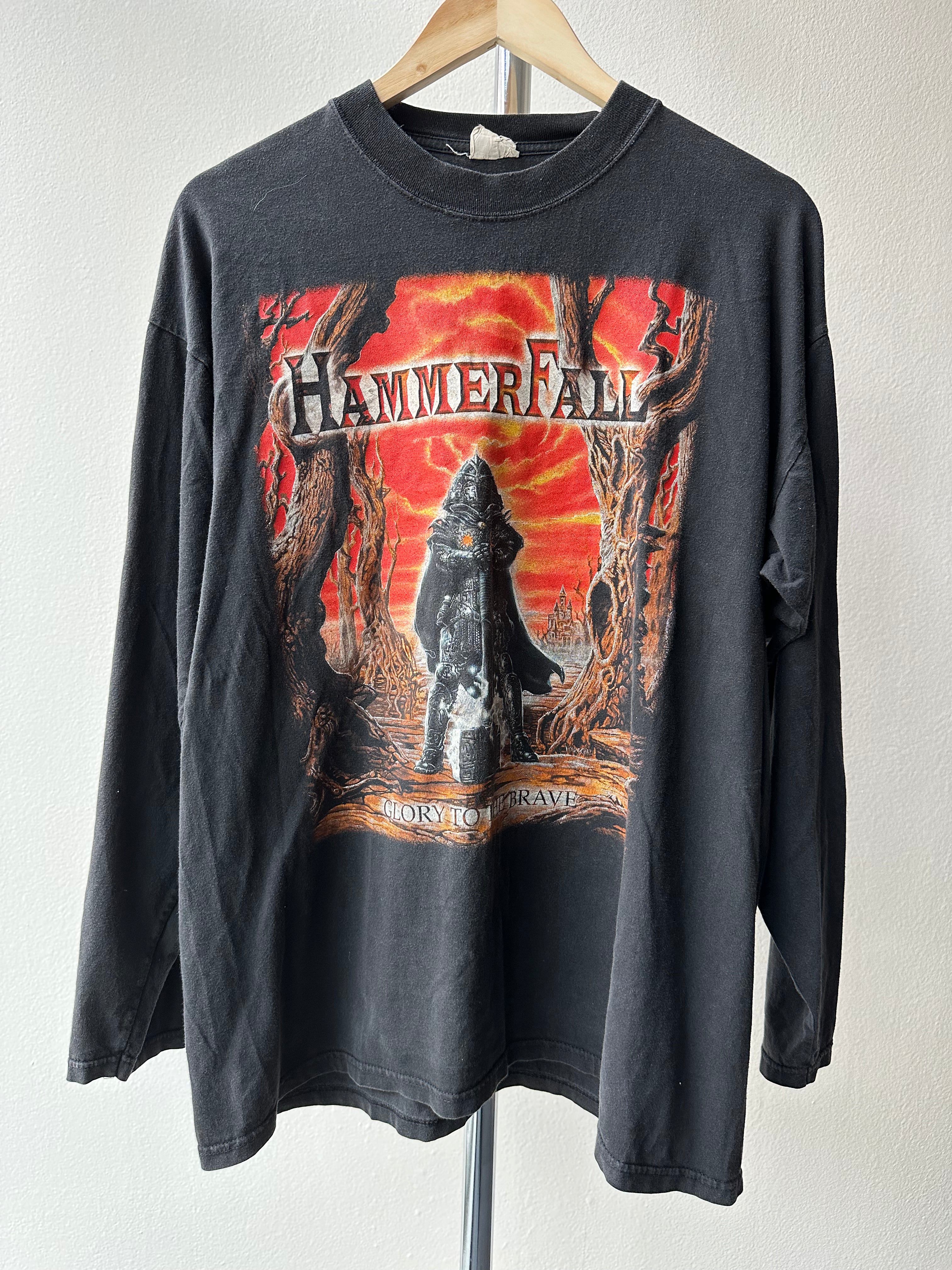 Vintage HammerFall “Glory to the Brave” 1997 T-shirt - size XL