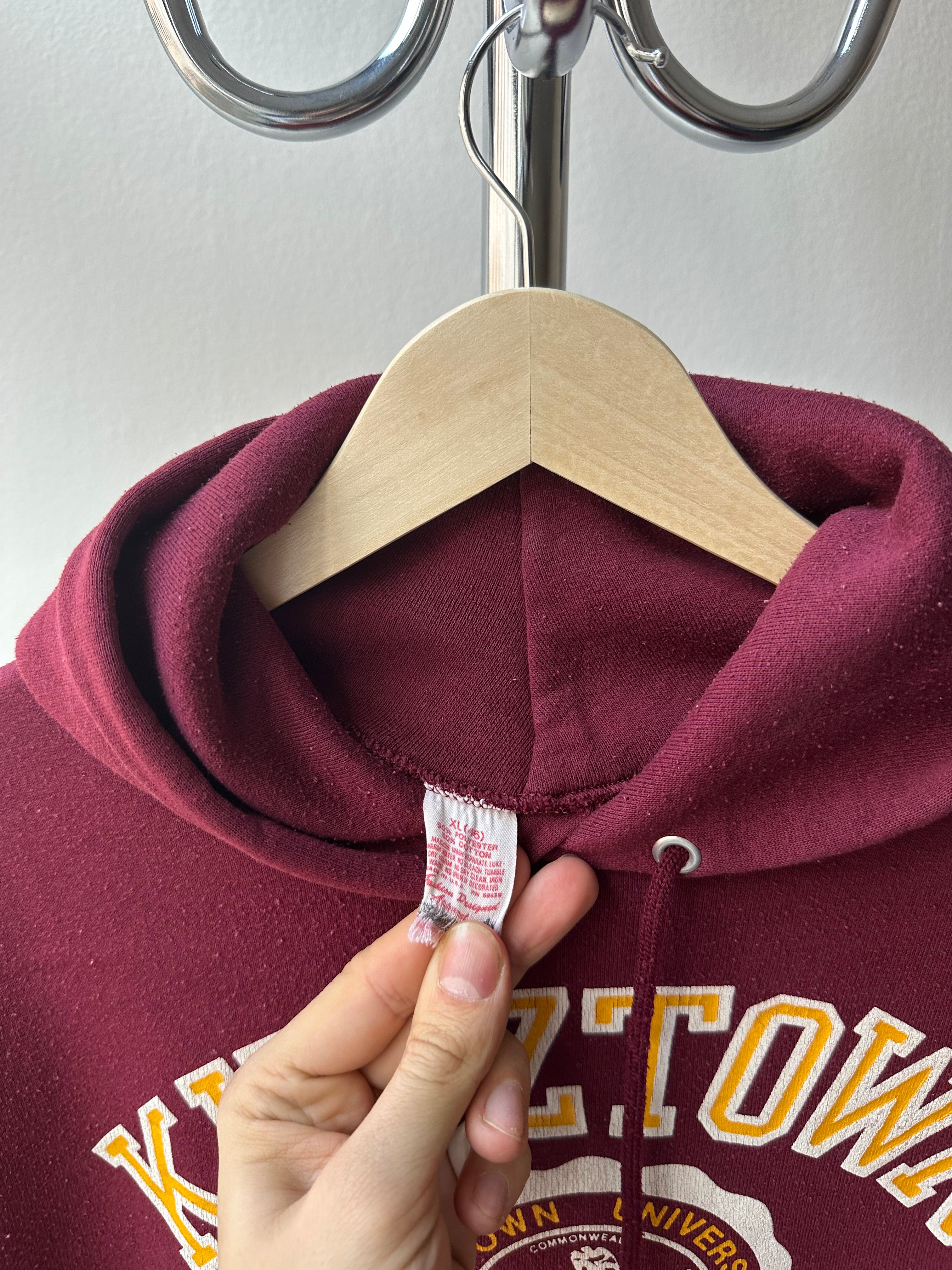 Vintage 1980s “Kutztown University” Hoodie - size XL