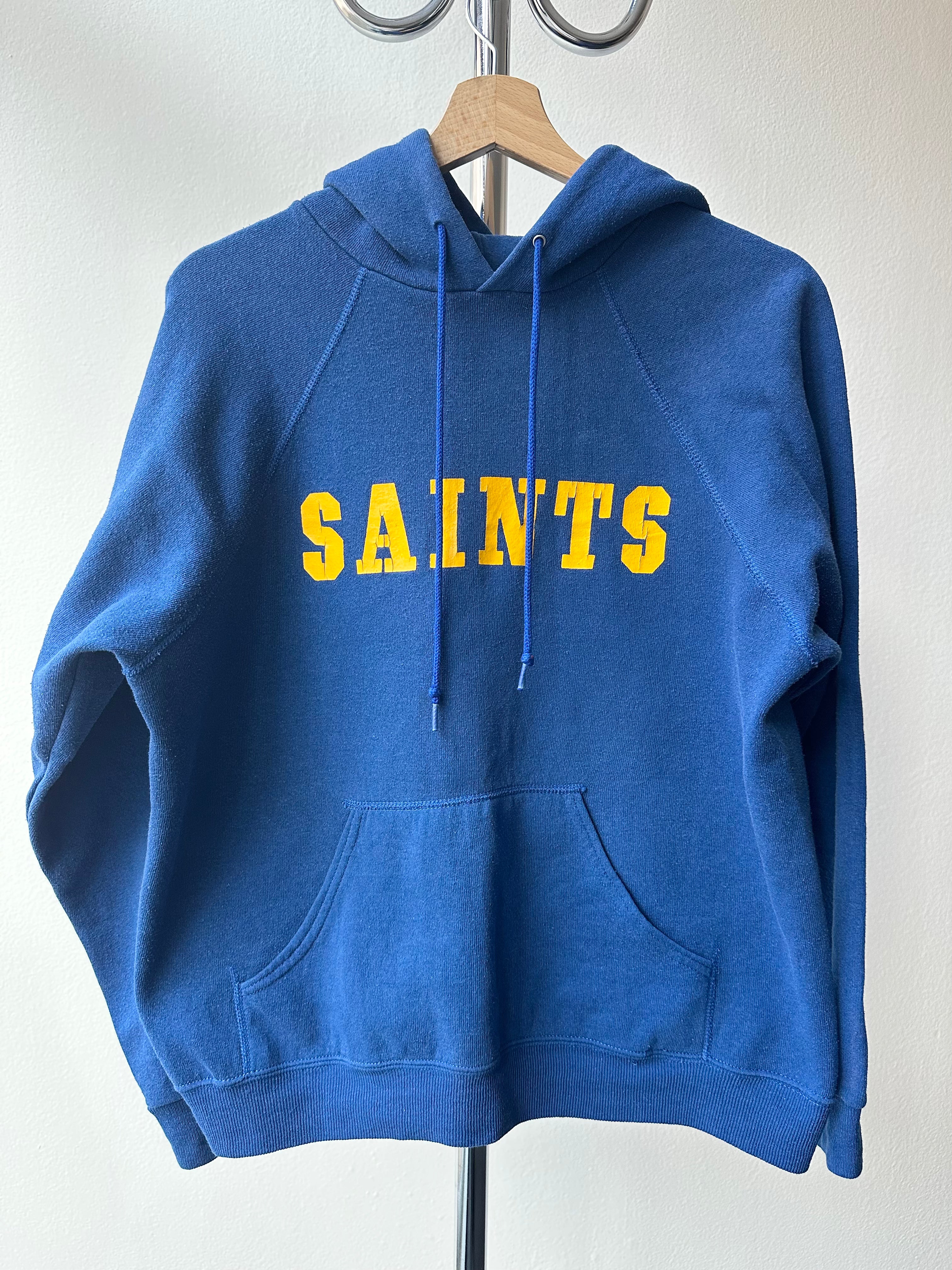 Vintage 1980s “Saints” Boxy Hoodie - size L