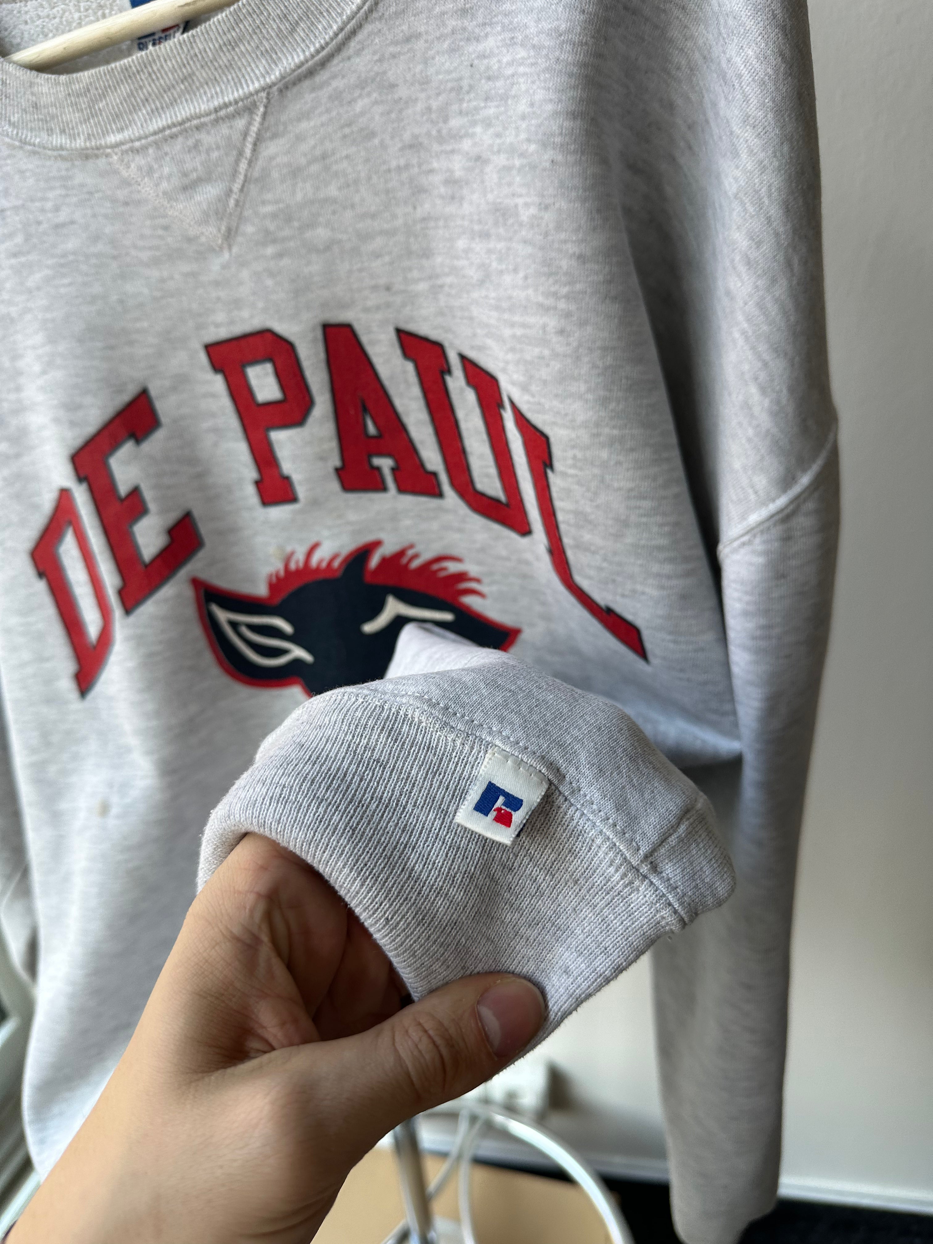 Vintage 1990s “DePaul - Blue Demons” Russell Crewneck - size XXL