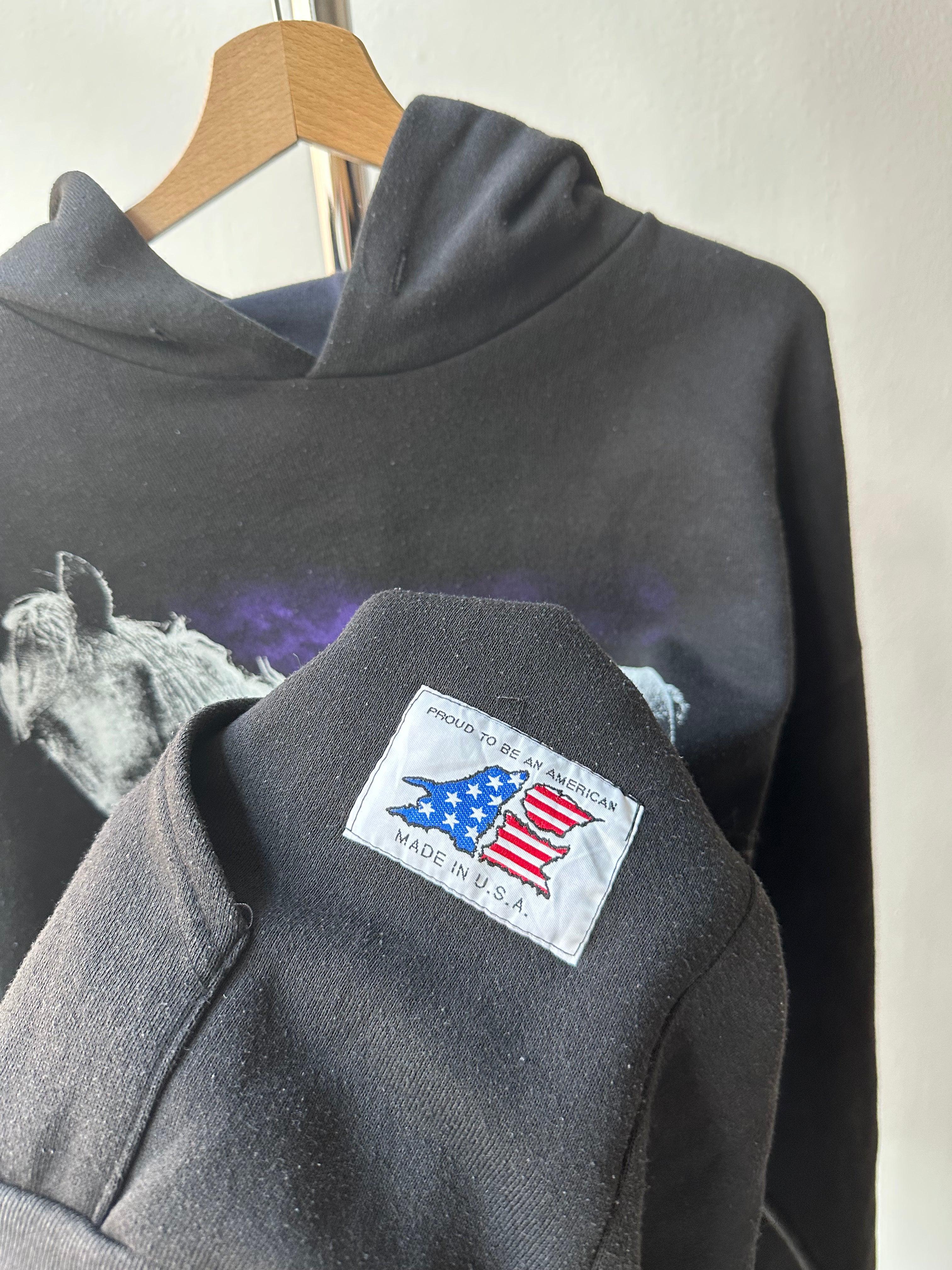 Vintage 1990s “American Horse” Hoodie - size XL