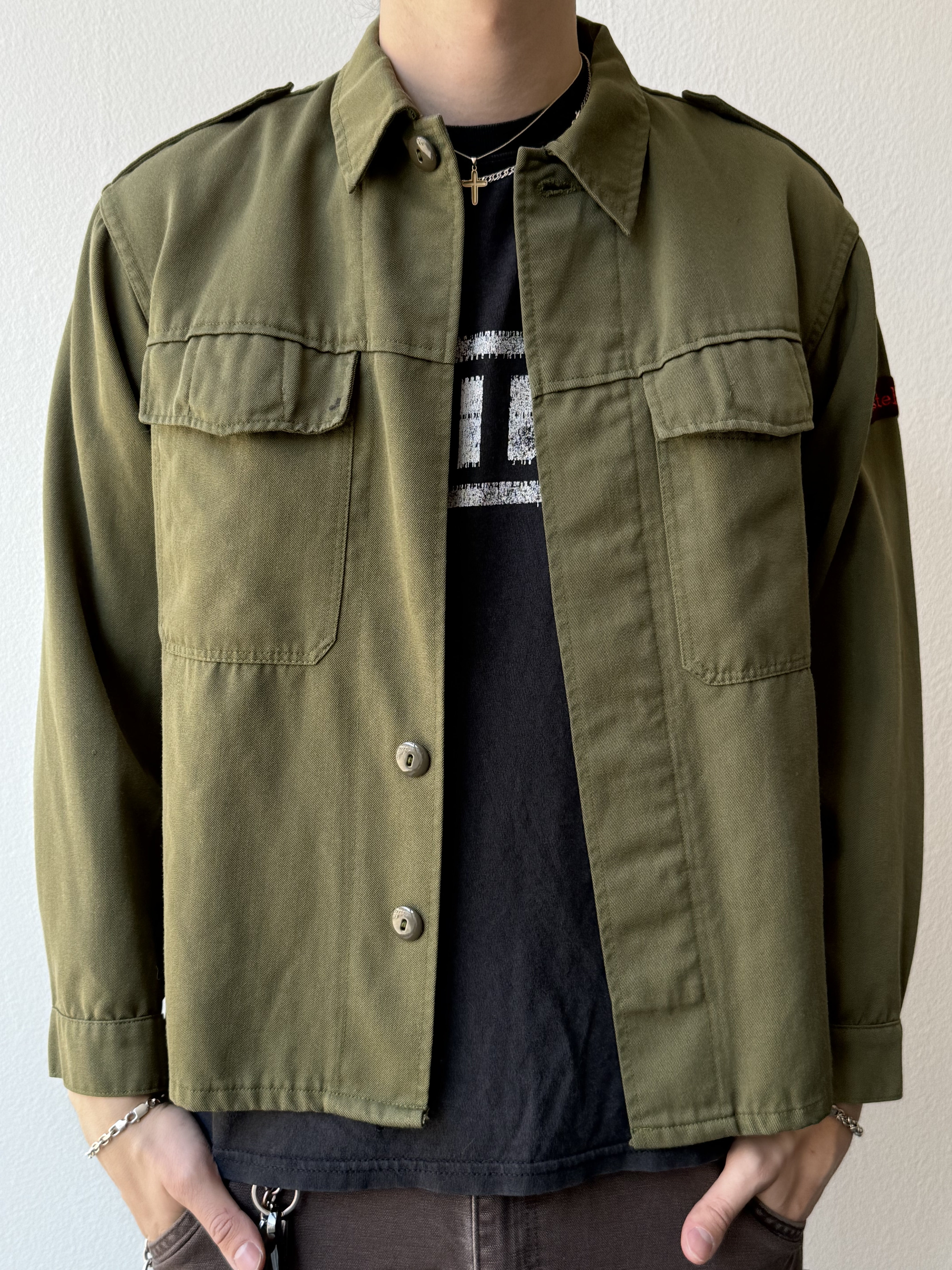 Vintage 1980s Military Overshirt Jacket - size M/L