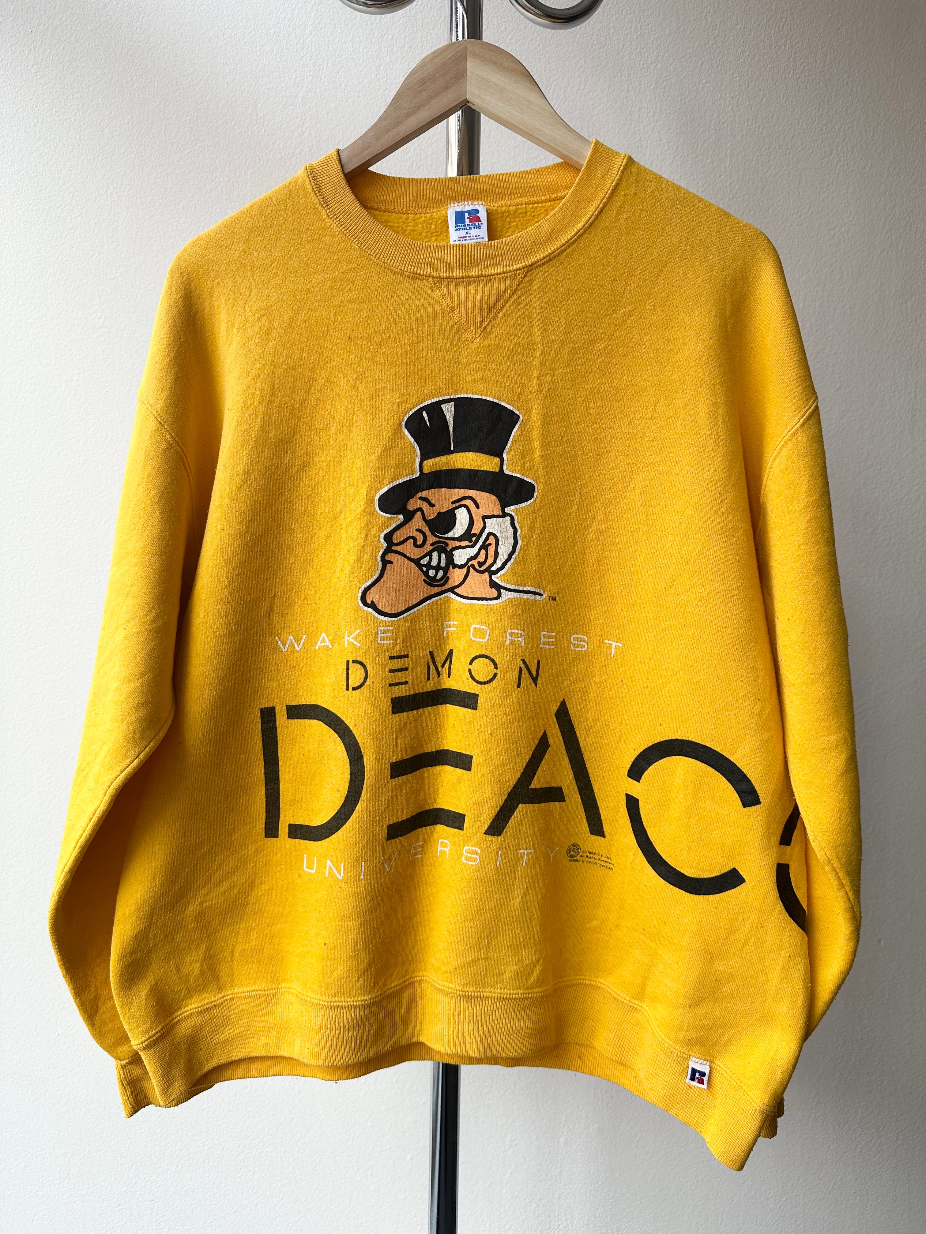 Vintage 1980s “Demon Deacon” Wake Forest University Crewneck - size XL
