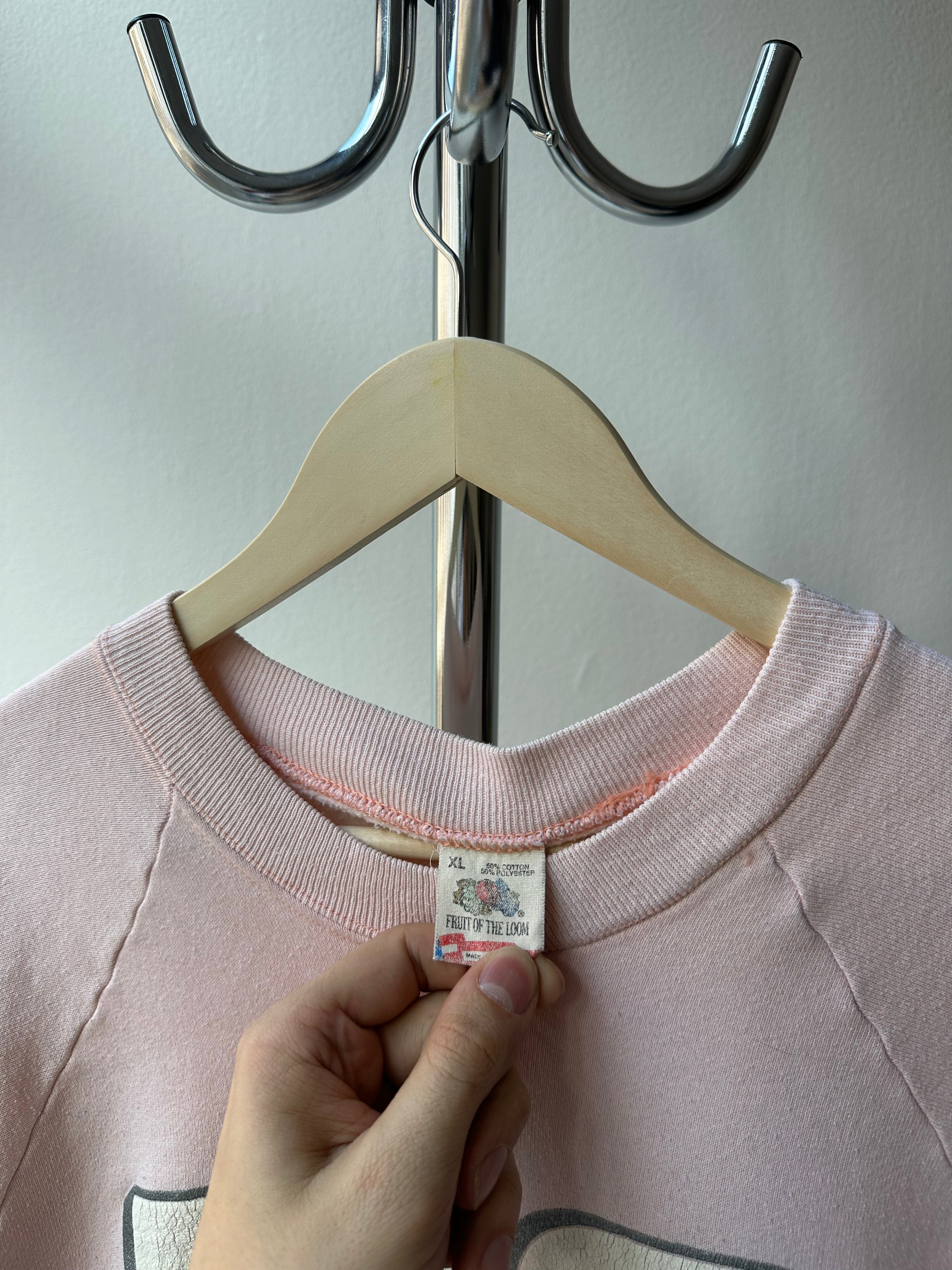 Vintage 1990s “Washington D.C.” Baby Pink Crewneck - size XL