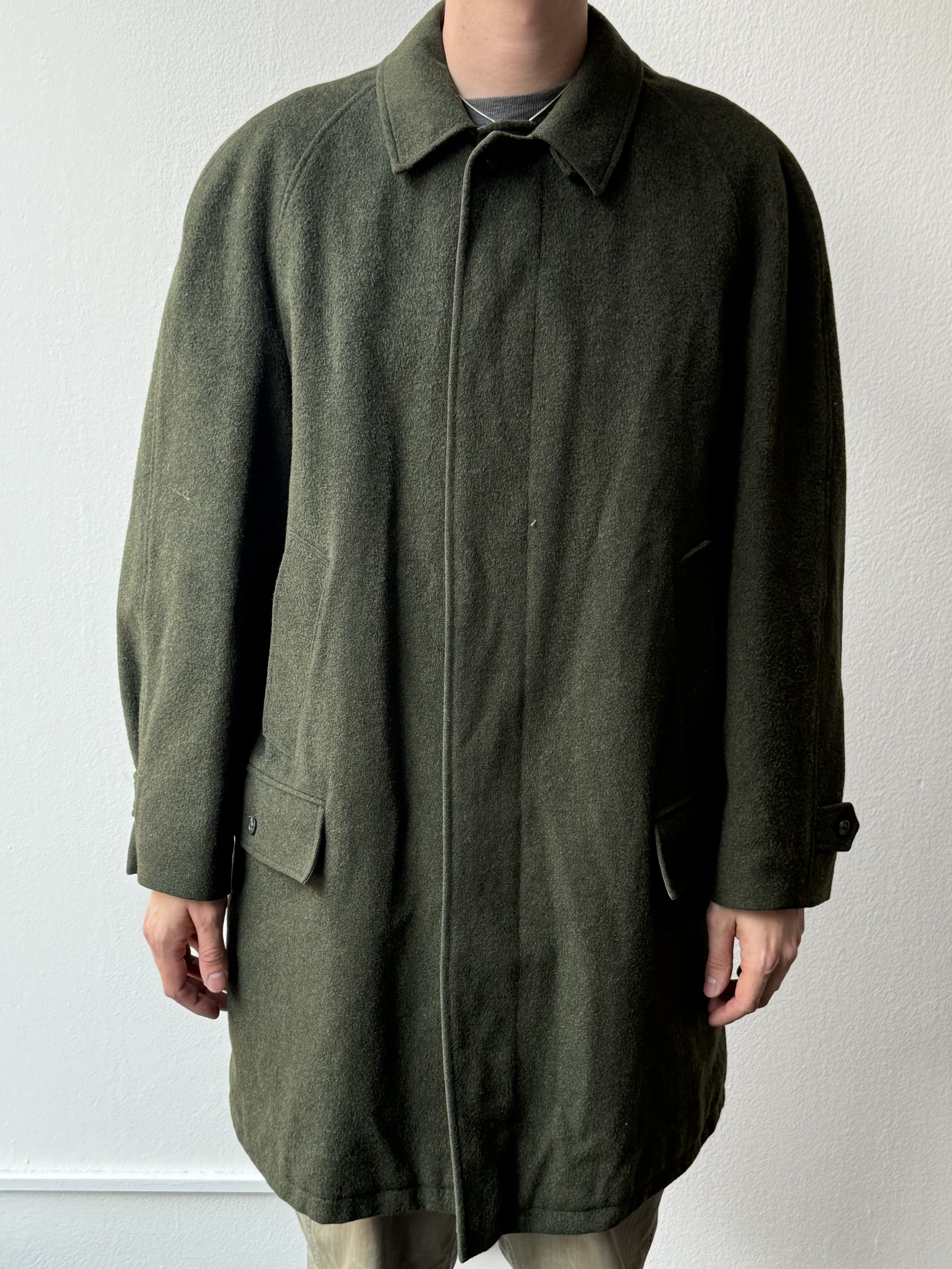 Vintage 1980s European Heavy Wool Military Coat - size L