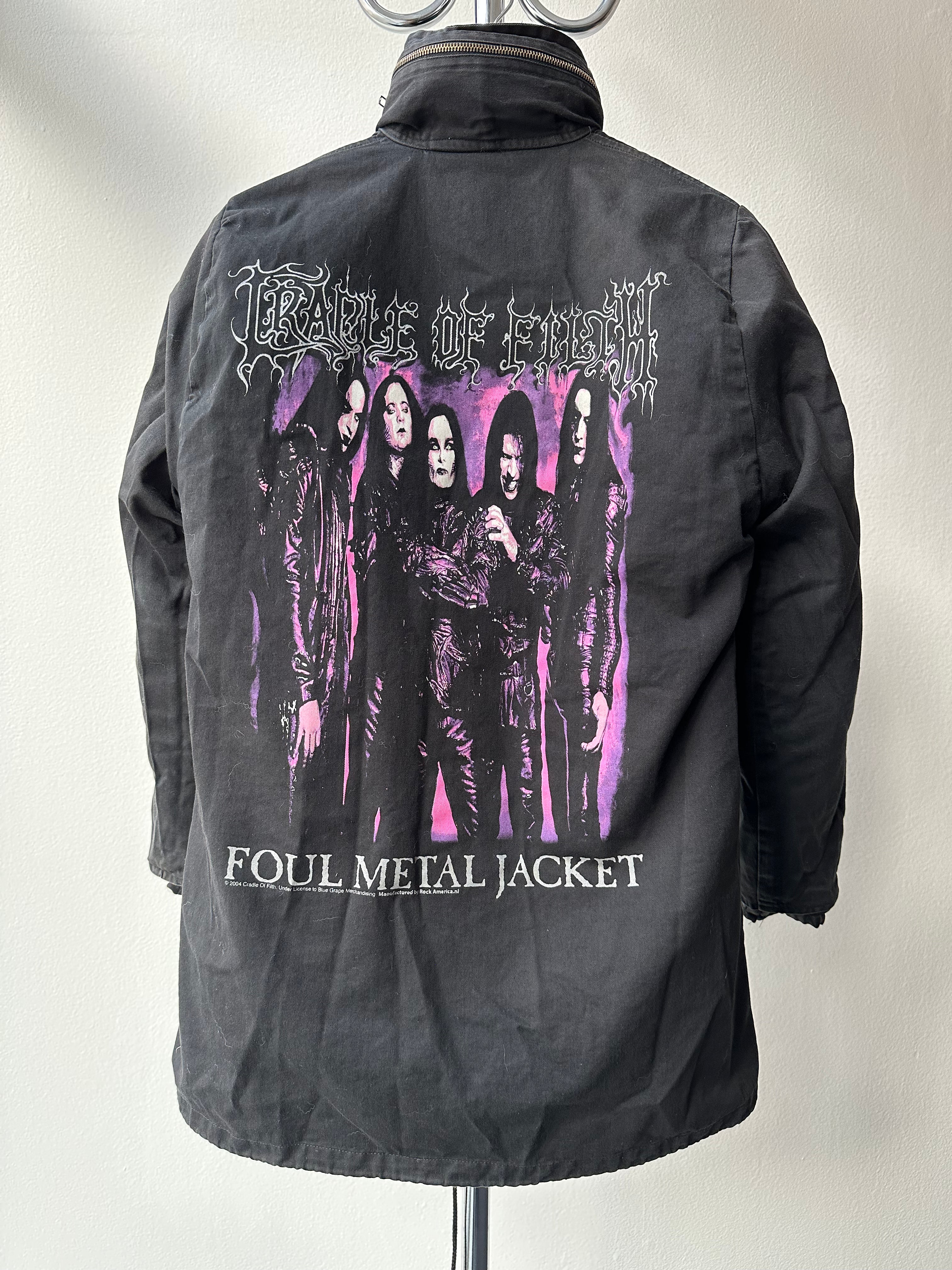 Vintage Cradle of Filth “Foul Metal Jacket” 2004 M65 Coat - size M