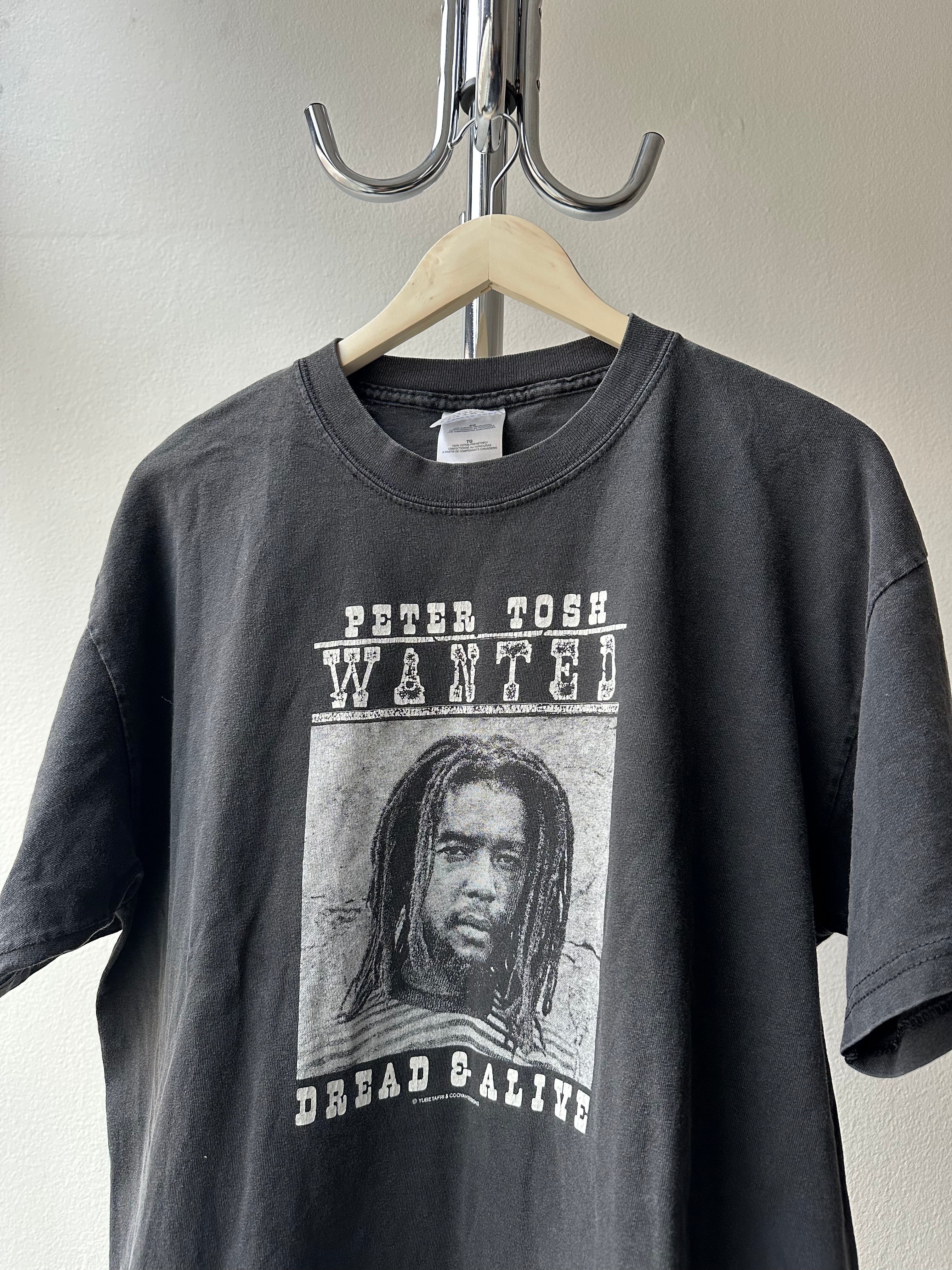 Vintage 1990s Peter Tosh “Dread & Alive” Faded T-shirt - size XL