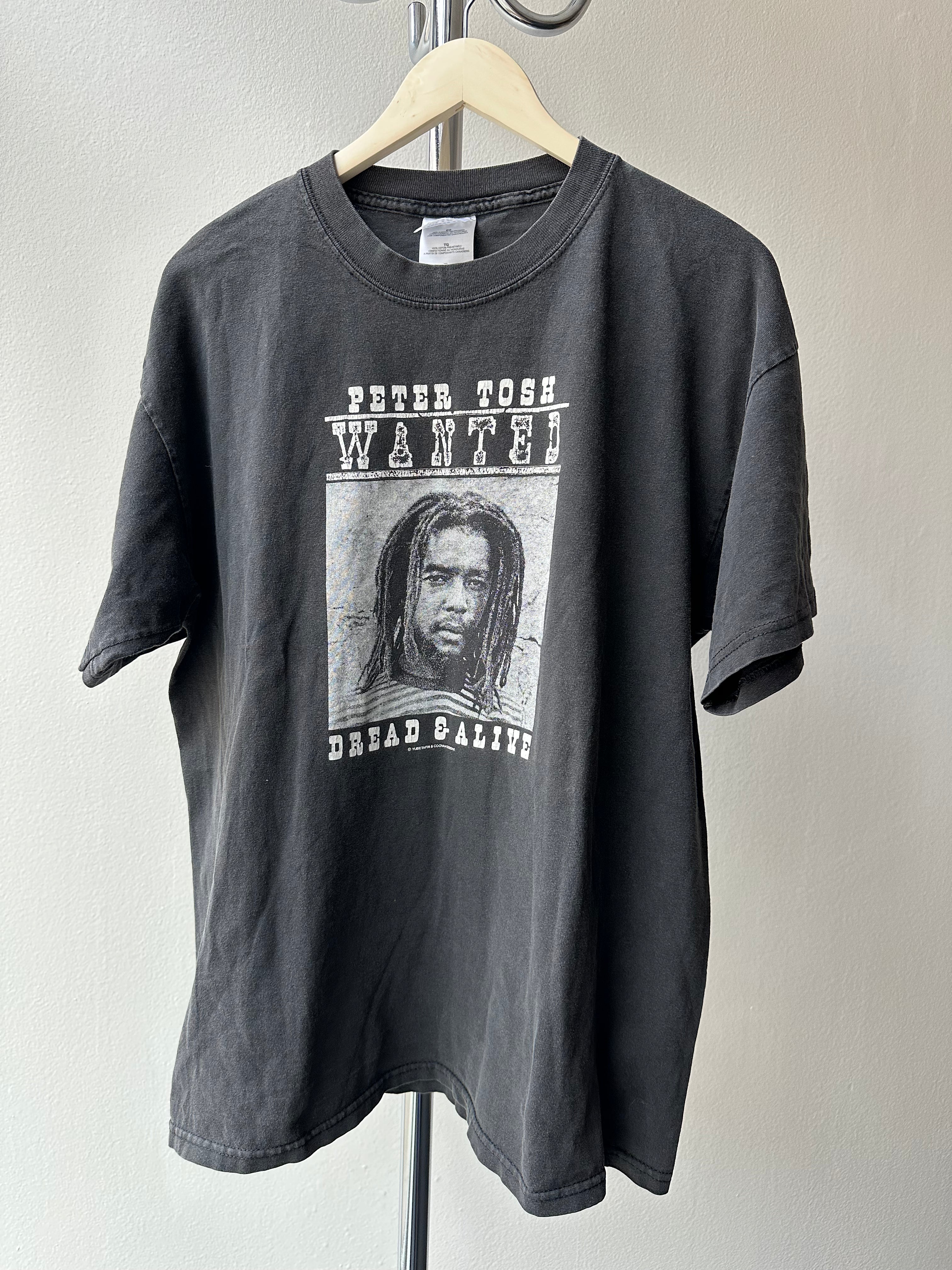 Vintage 1990s Peter Tosh “Dread & Alive” Faded T-shirt - size XL