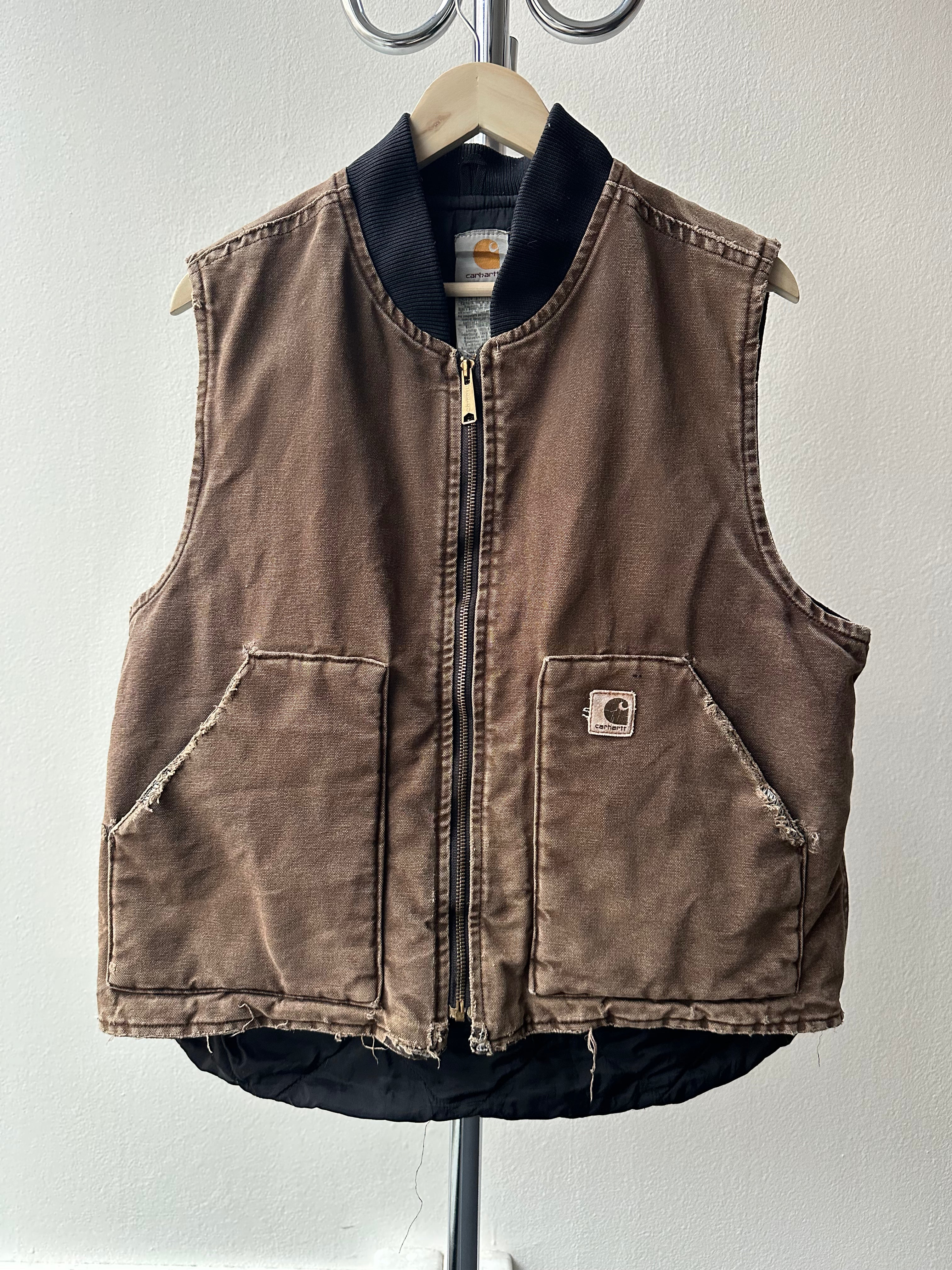 Vintage Carhartt Faded & Distressed Vest - size L