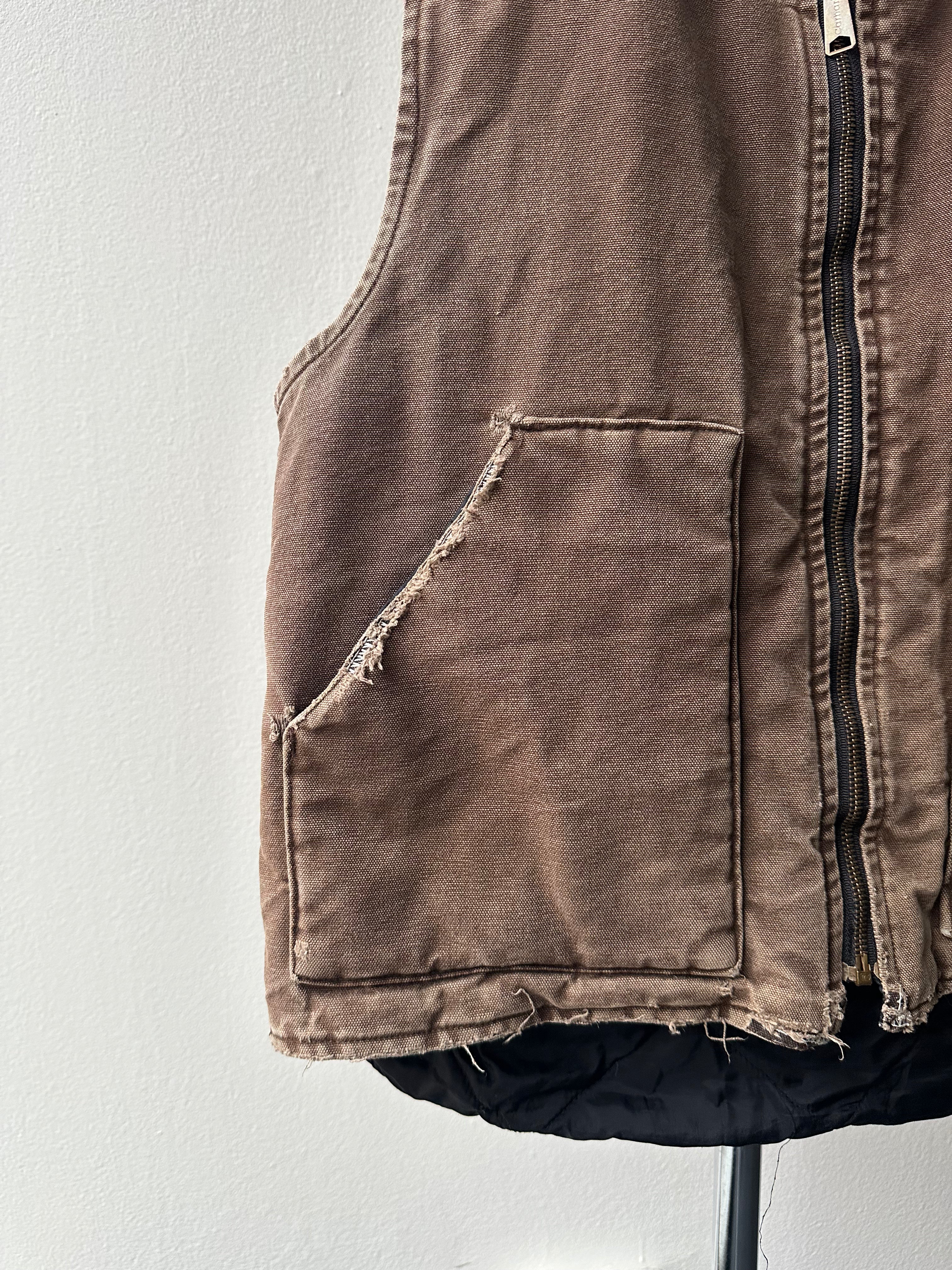 Vintage Carhartt Faded & Distressed Vest - size L
