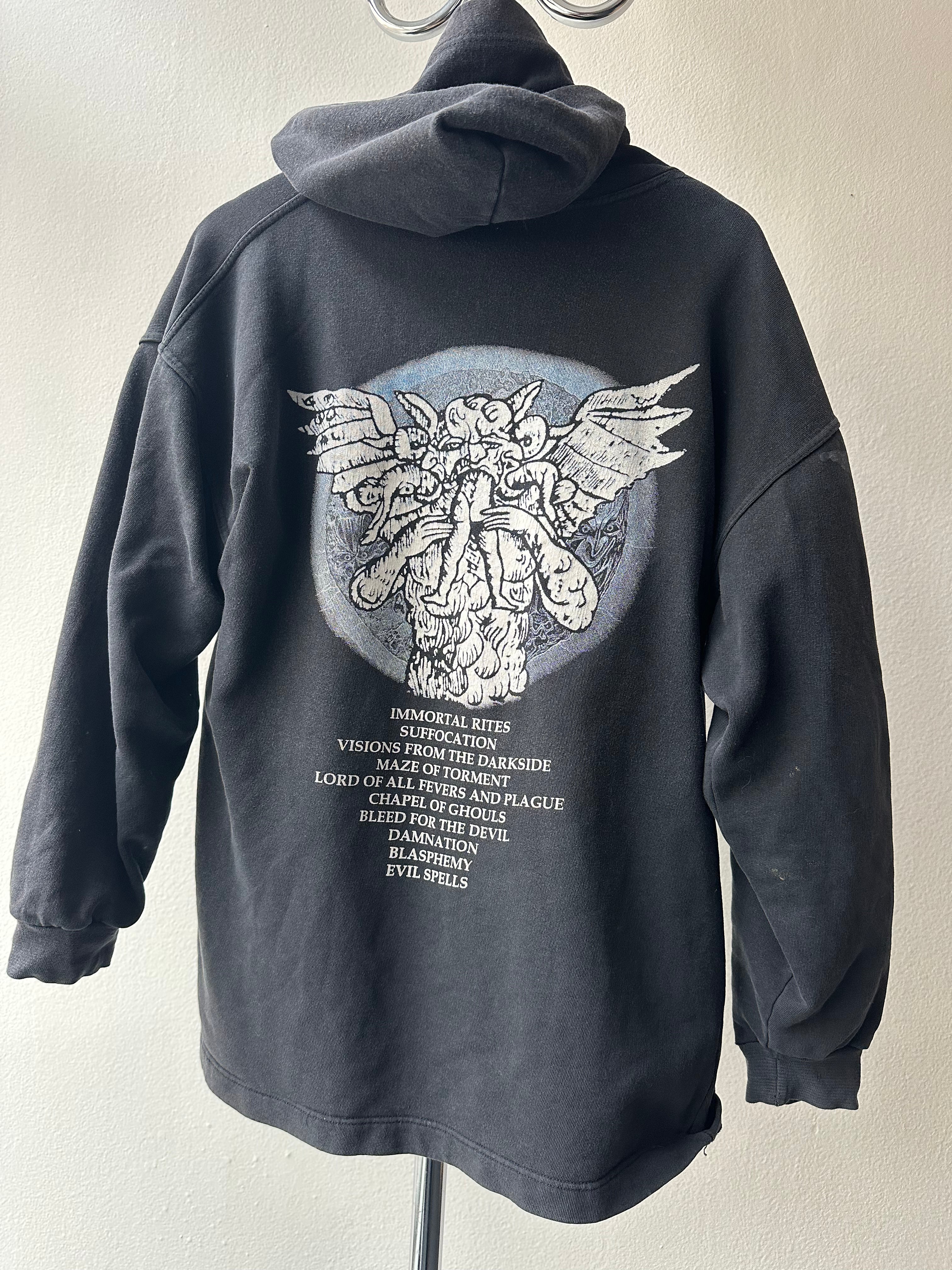 Vintage Morbid Angel “Altars of Madness” 1996 Hoodie - size XL