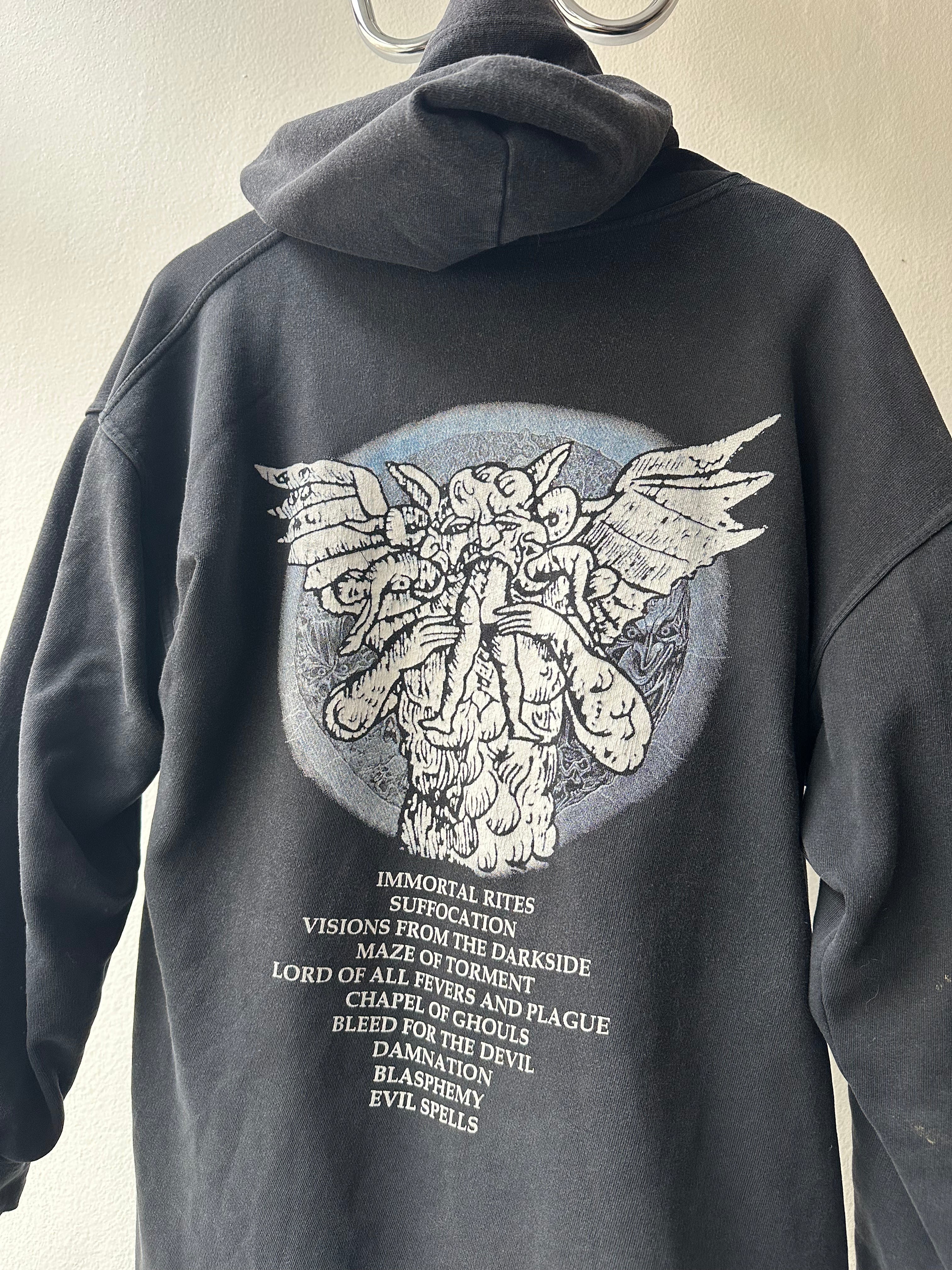 Vintage Morbid Angel “Altars of Madness” 1996 Hoodie - size XL