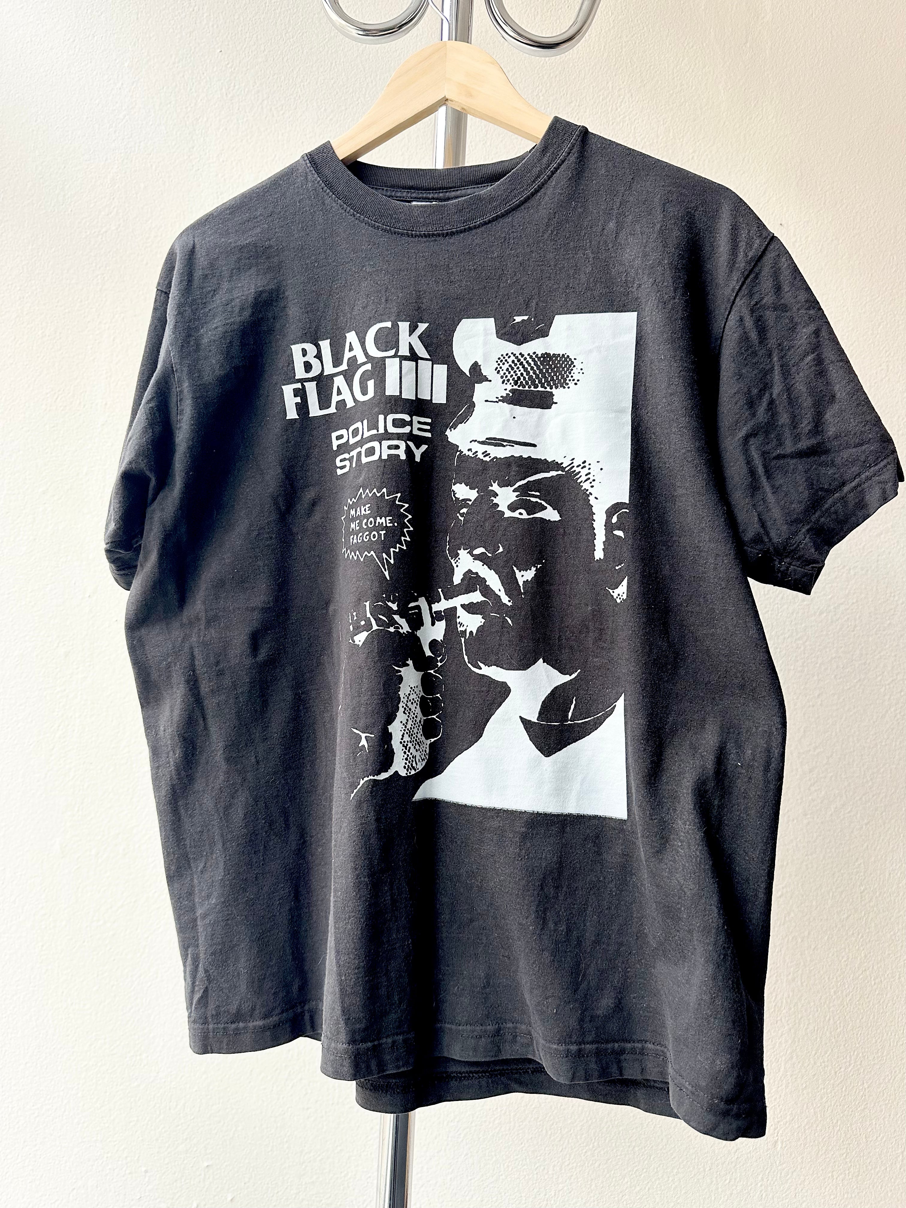 Vintage Black Flag “Police Story” 00s t-shirt - size L