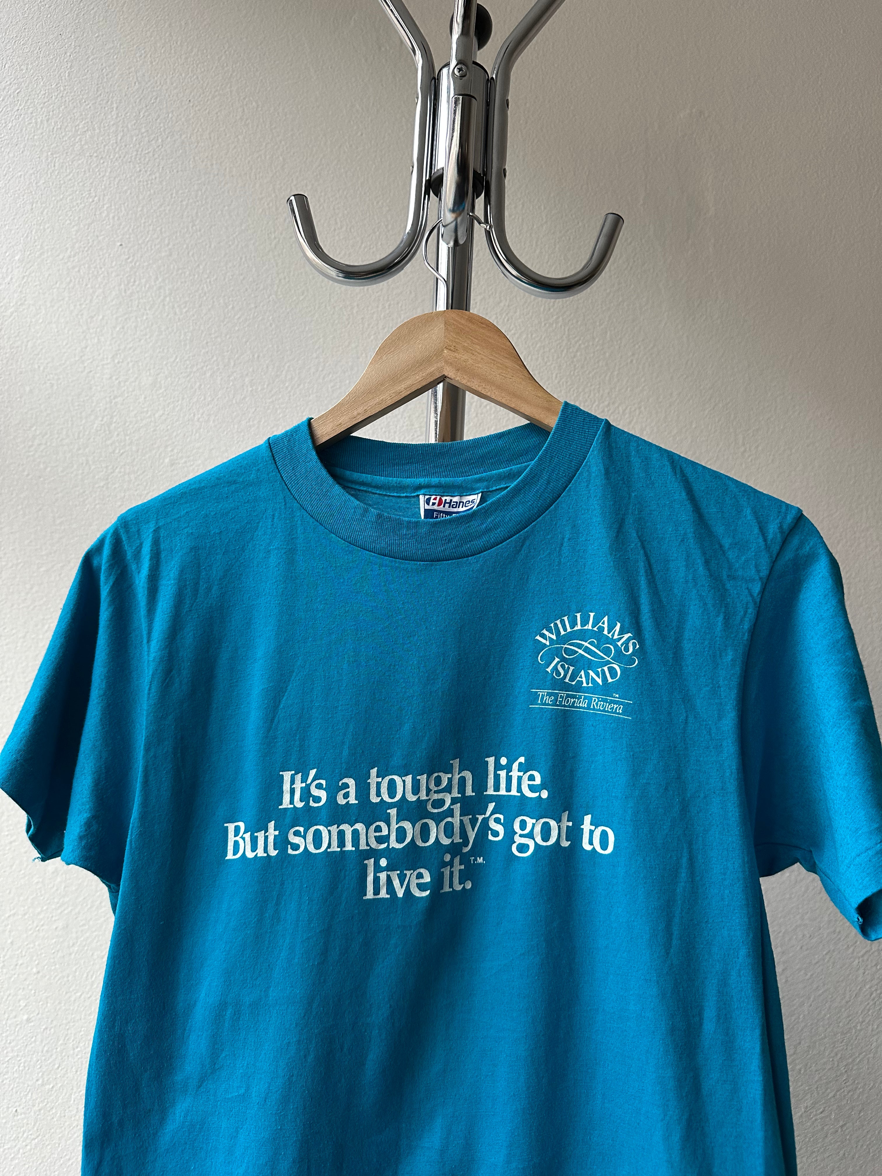 Vintage 1980s "Tough life" T-shirt - size M