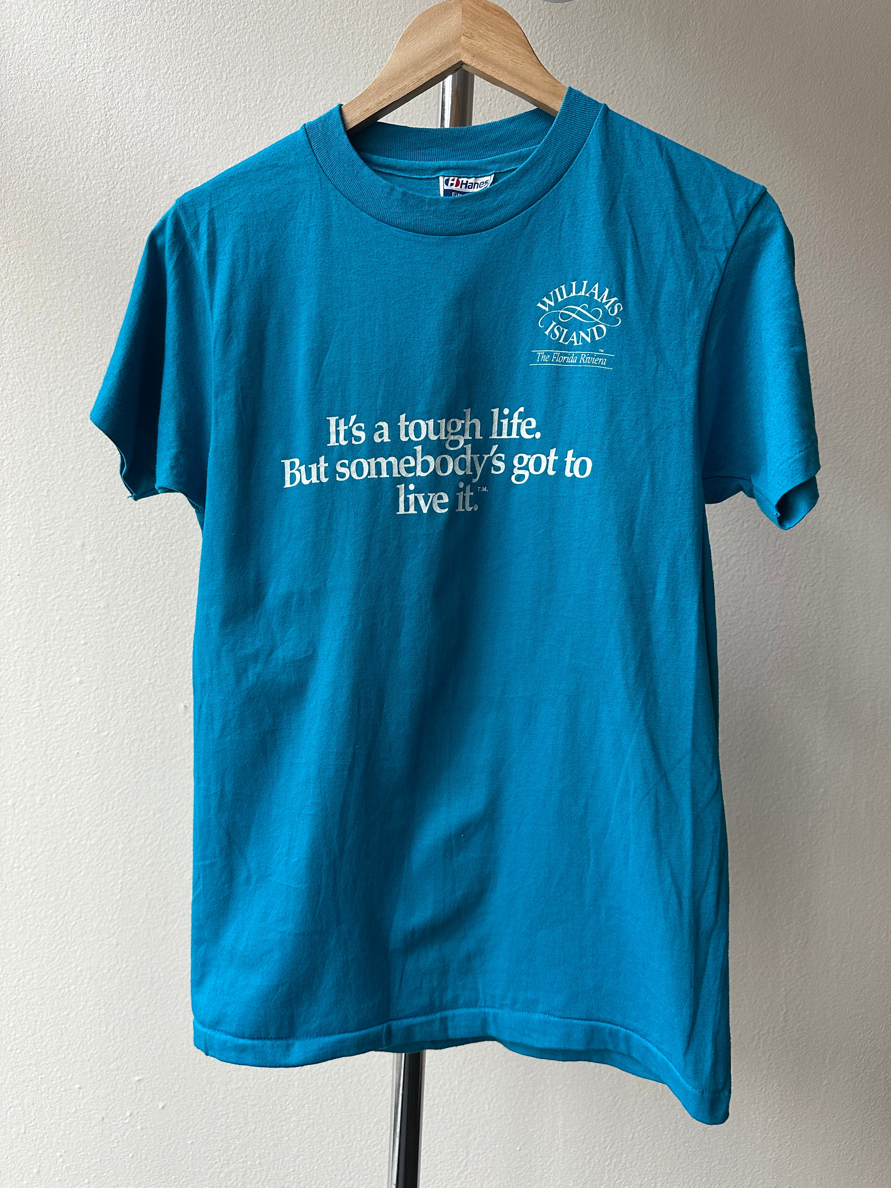 Vintage 1980s "Tough life" T-shirt - size M