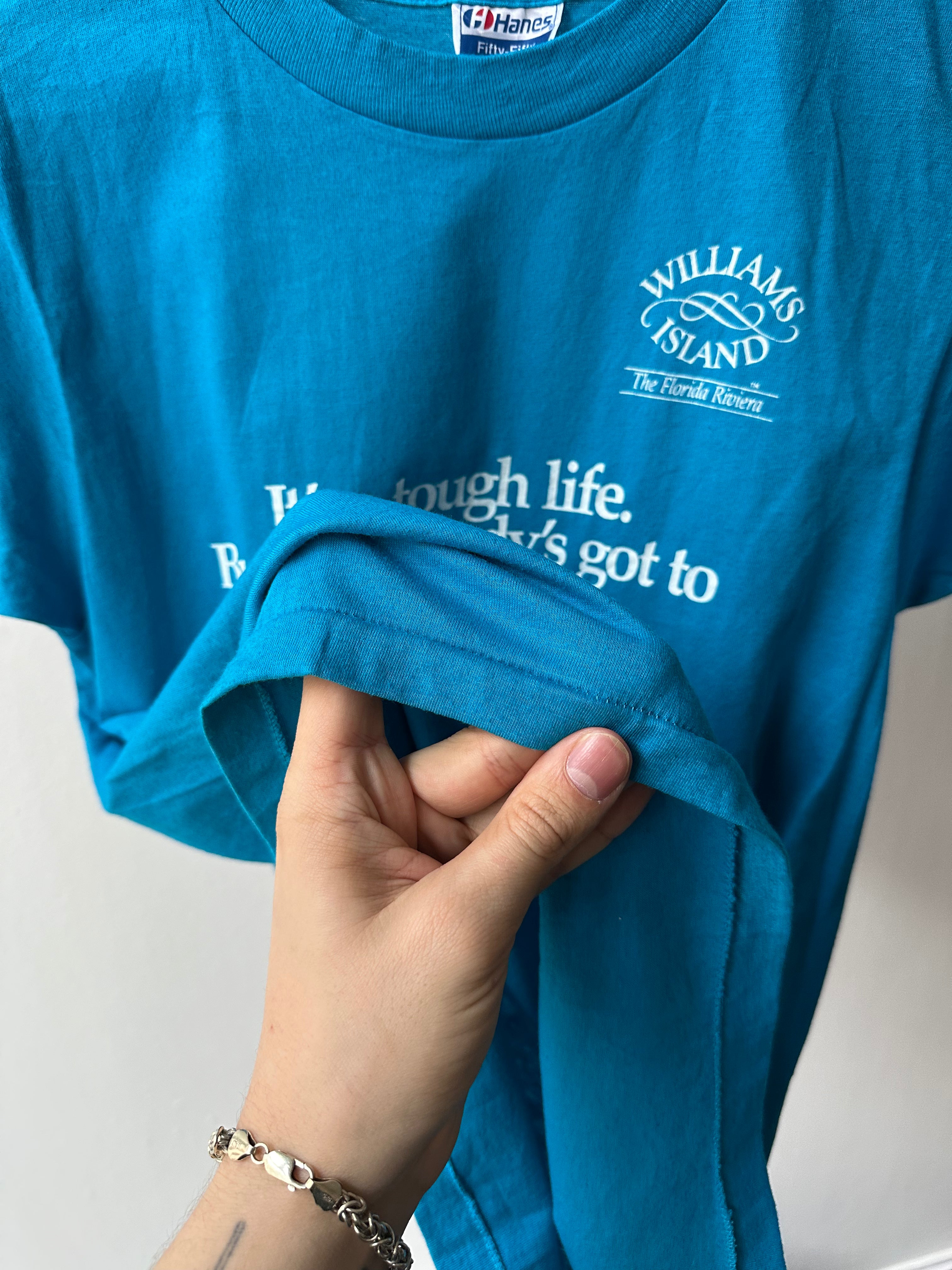 Vintage 1980s "Tough life" T-shirt - size M