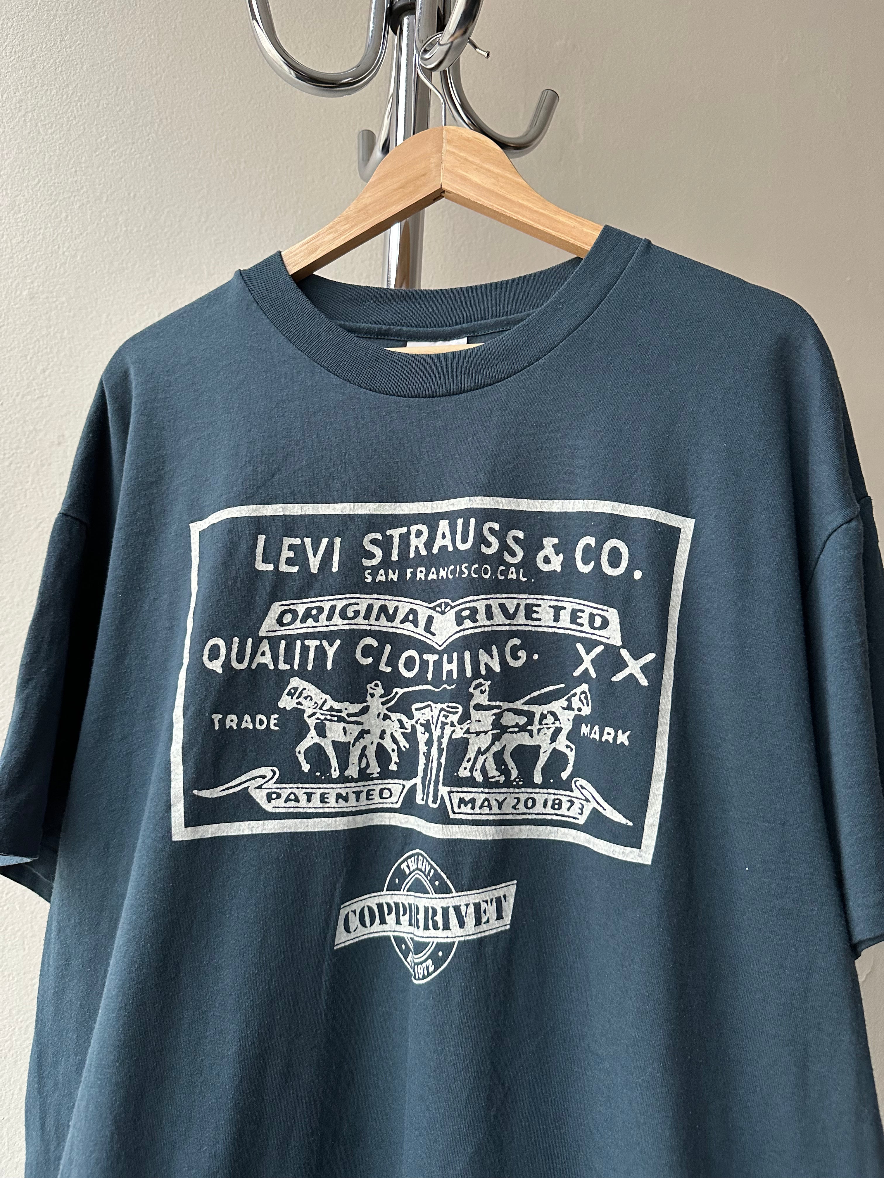 Vintage 1990s Levi's "Copper Rivet" T-shirt - size XL