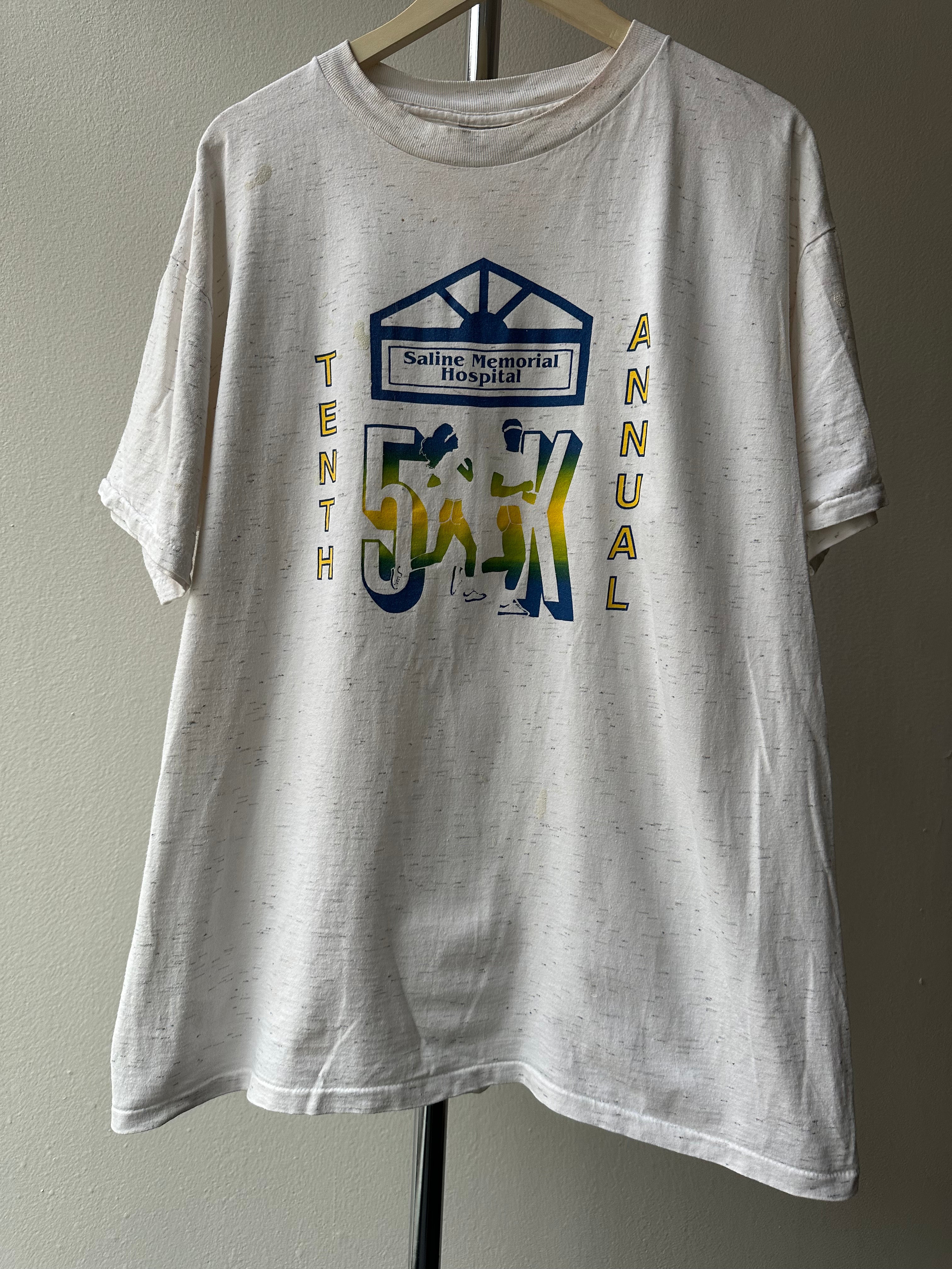Vintage 1990s "Memorial Hospital Run" T-shirt - size XL