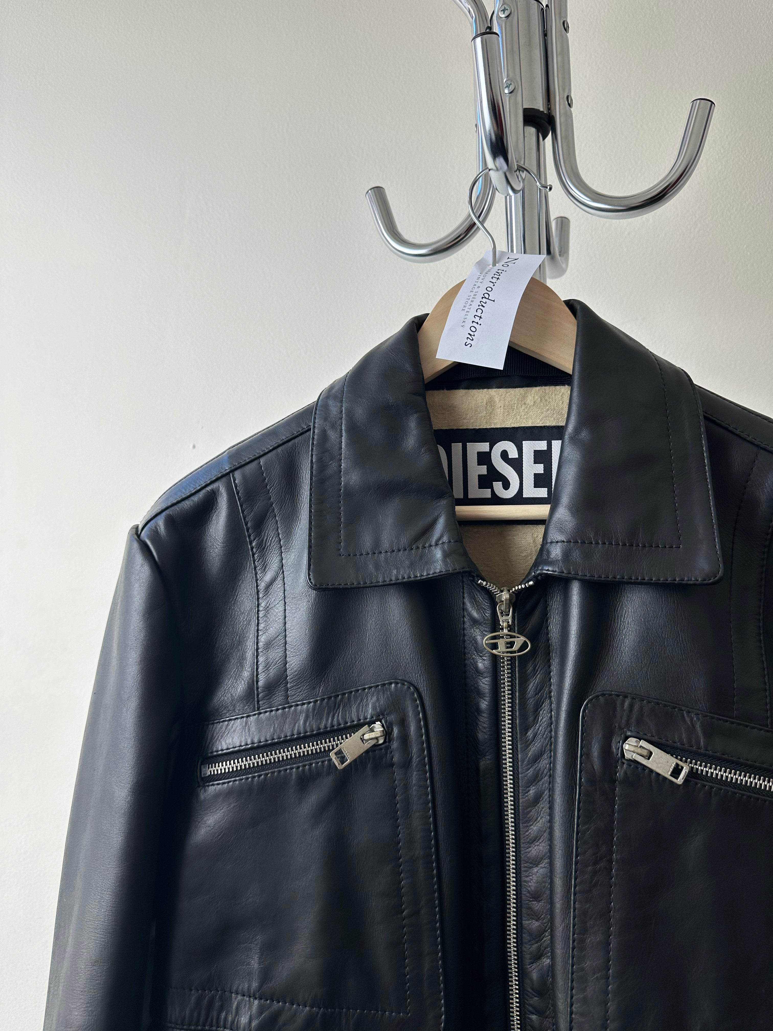 Diesel "Café Racer" Leather Jacket - size M