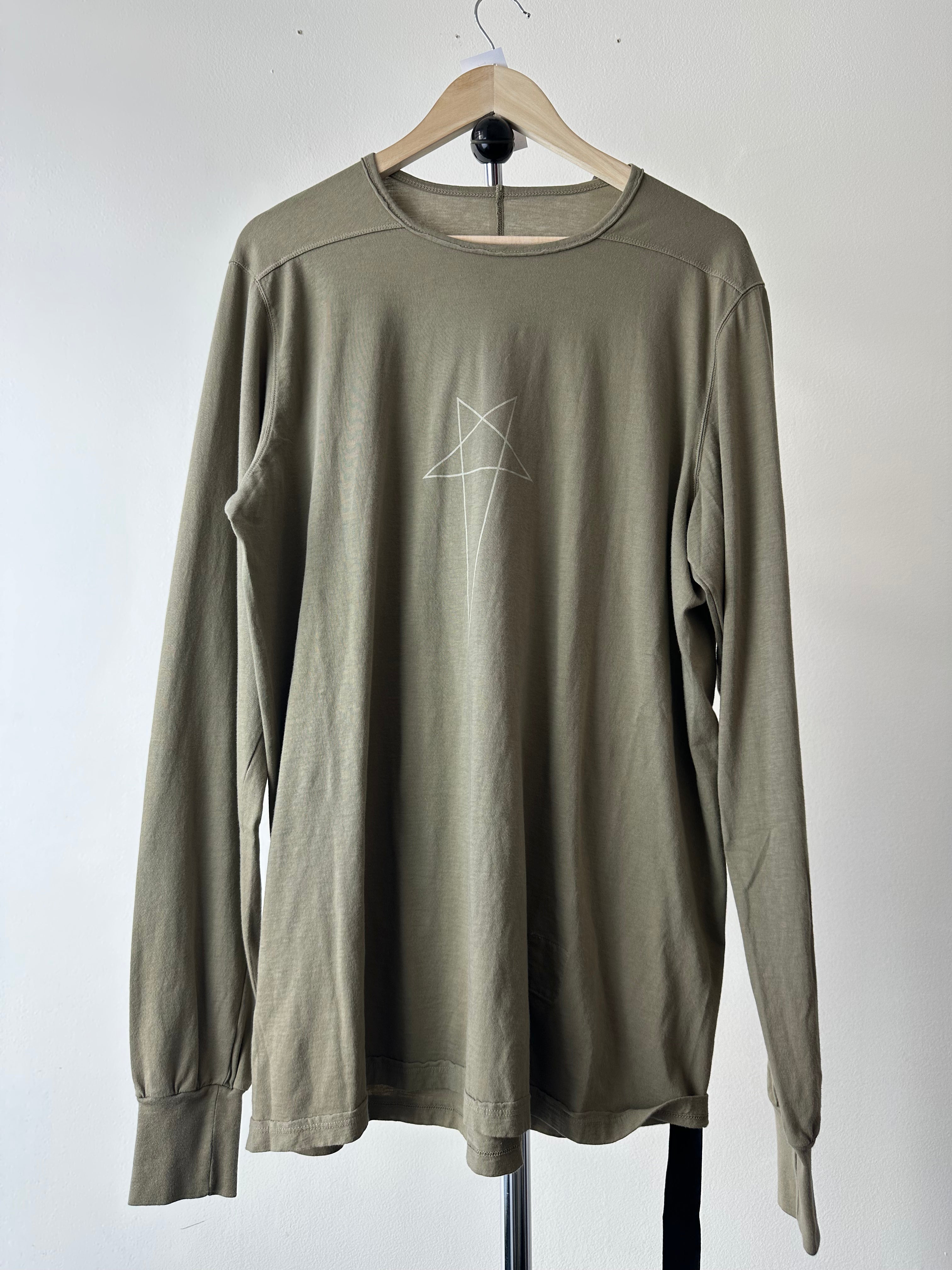 Rick Owens "Pentagram" Longsleeve T-shirt - size L