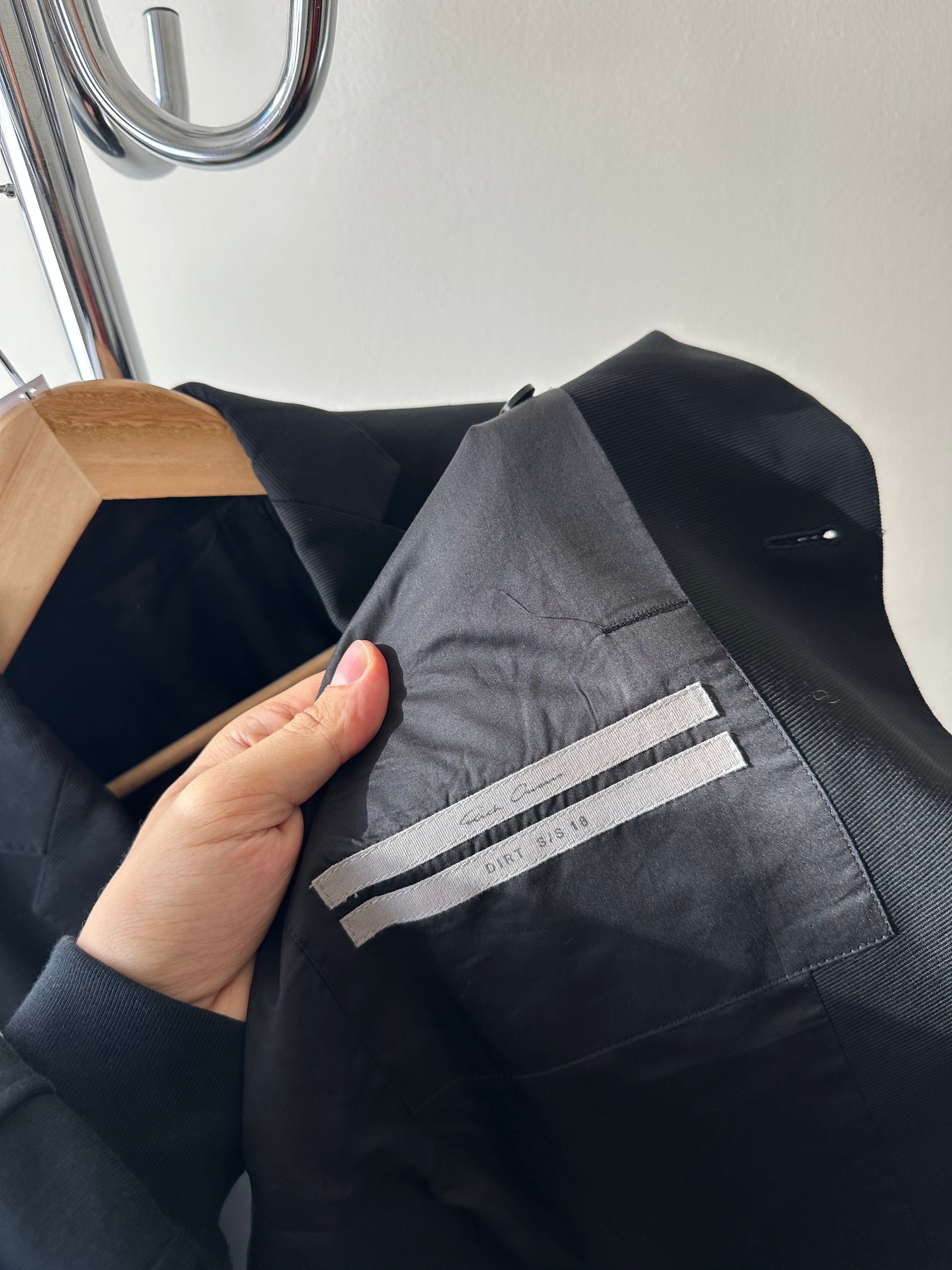 Rick Owens SS18 Dirt Structured Blazer - size 50