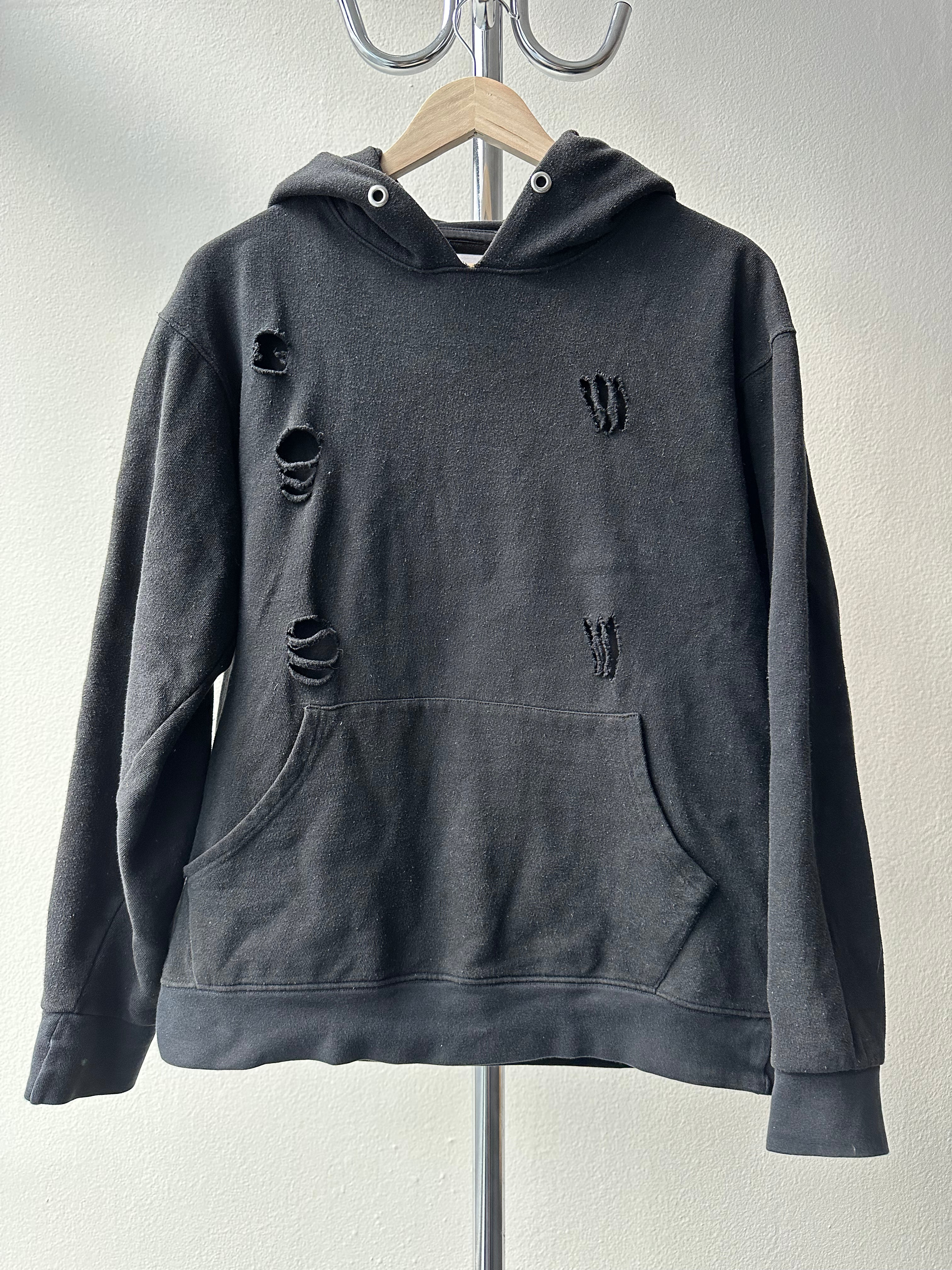 Heliot Emil AW19 “Double Layered Distressed” Hoodie - size L