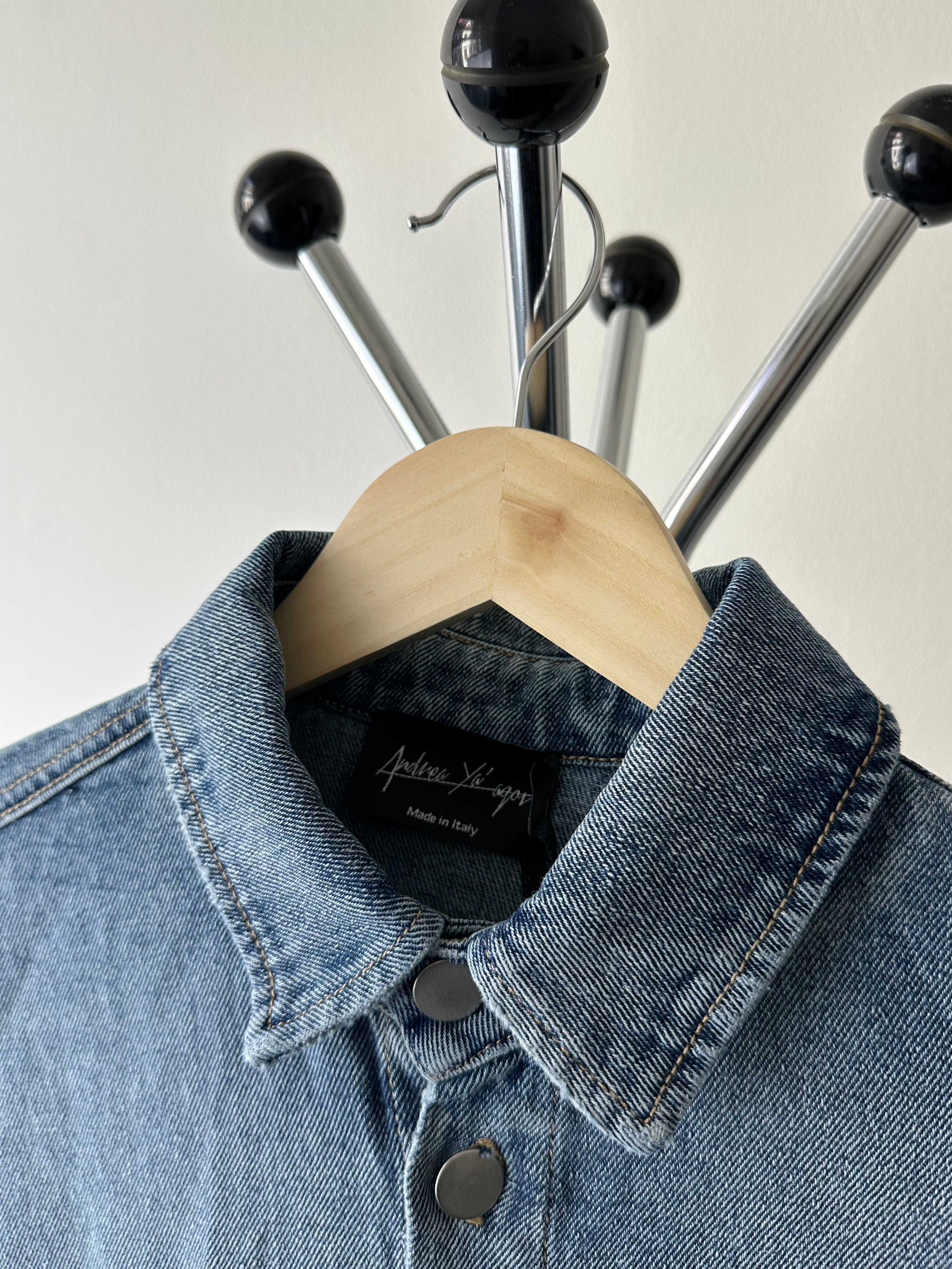 Andrea Ya’aqov Oversized Denim Shirt Jacket - size XL