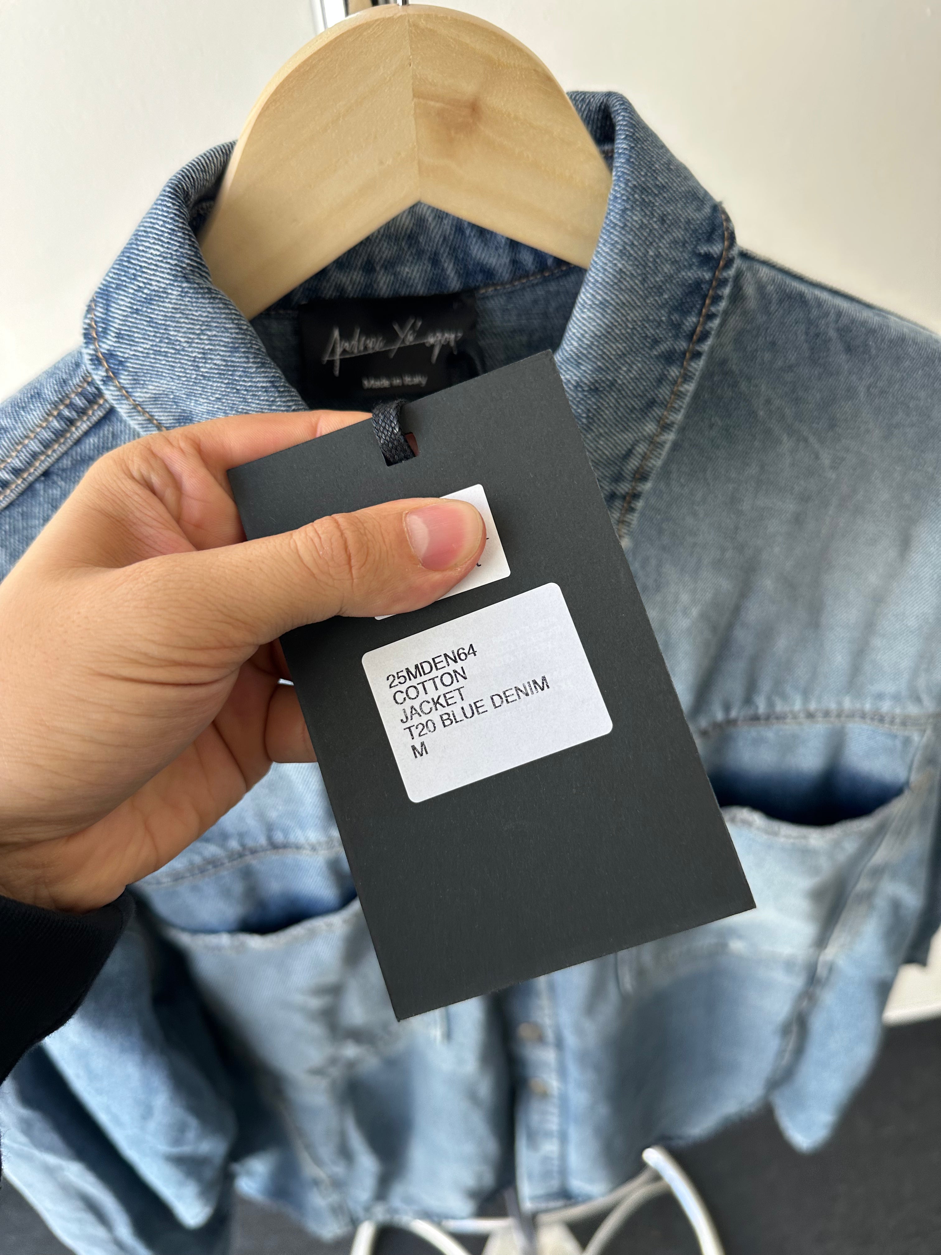 Andrea Ya’aqov Oversized Denim Shirt Jacket - size M