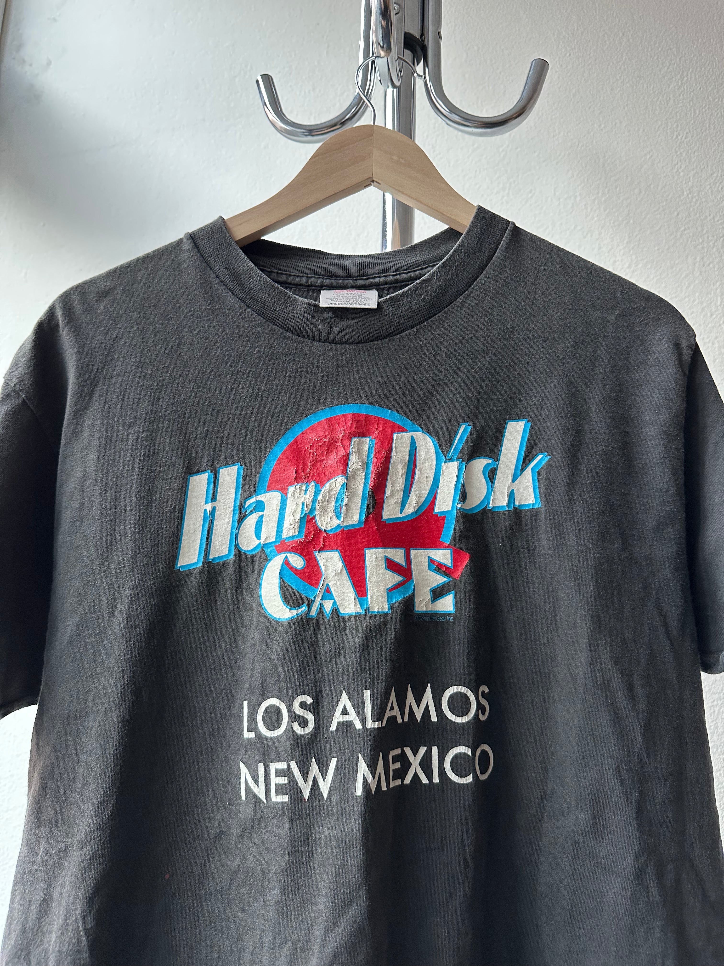 Vintage 1990s "Hard Disk Café" T-shirt - size L