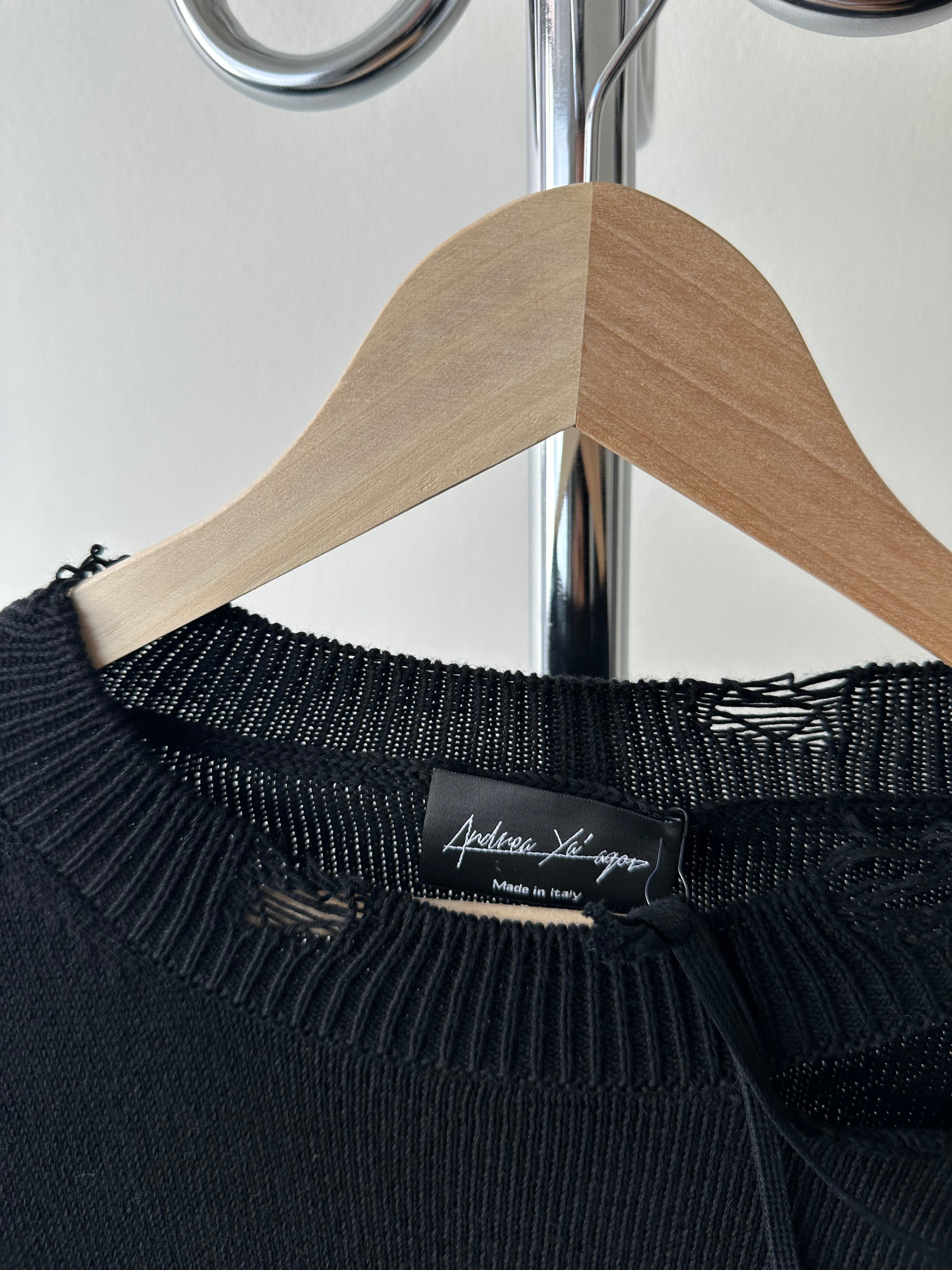 Andrea Ya’aqov "Distressed" Heavy Knit - size L