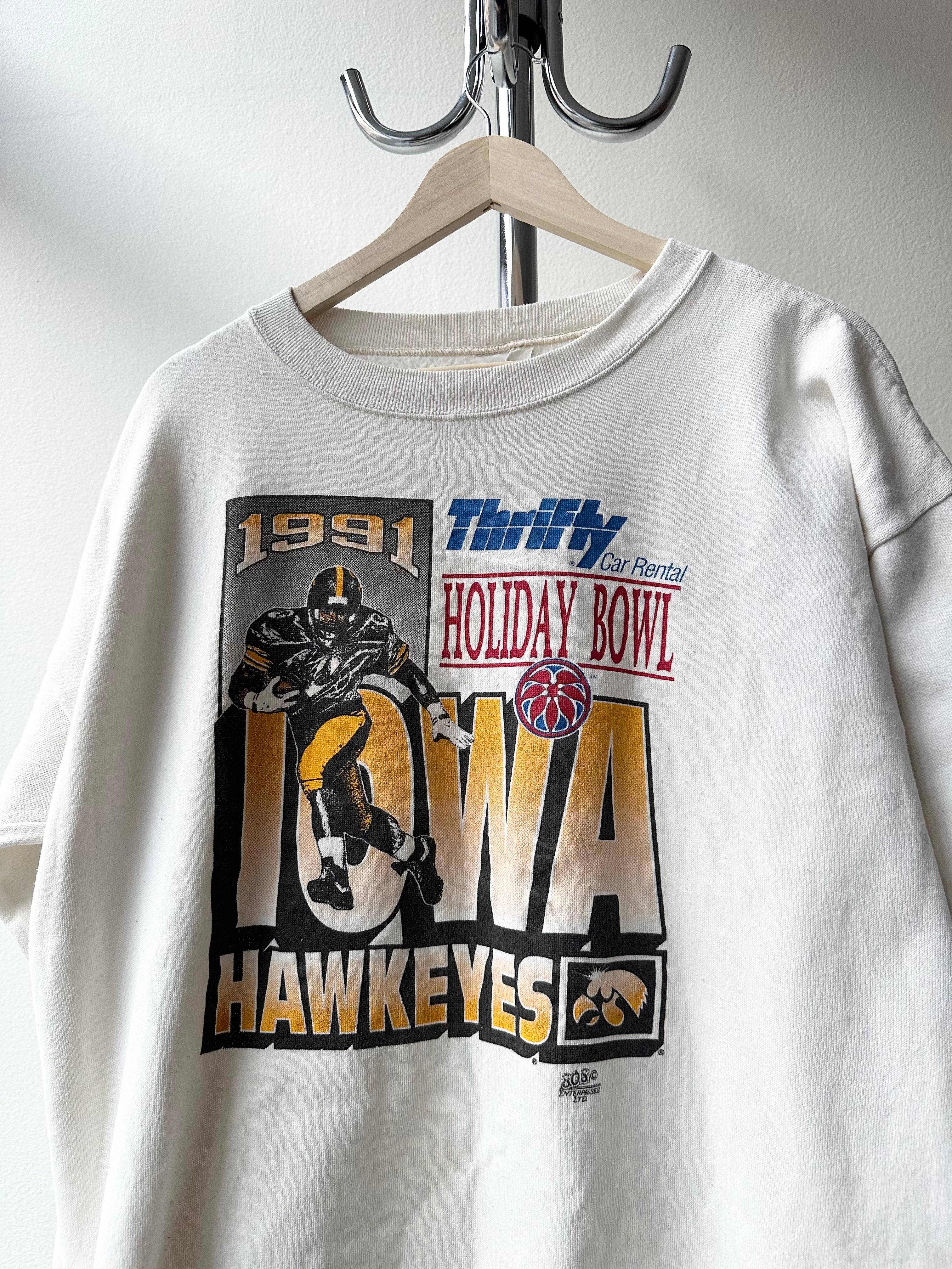 Vintage 1990s "IOWA Hawkeyes" Crewneck - size XL