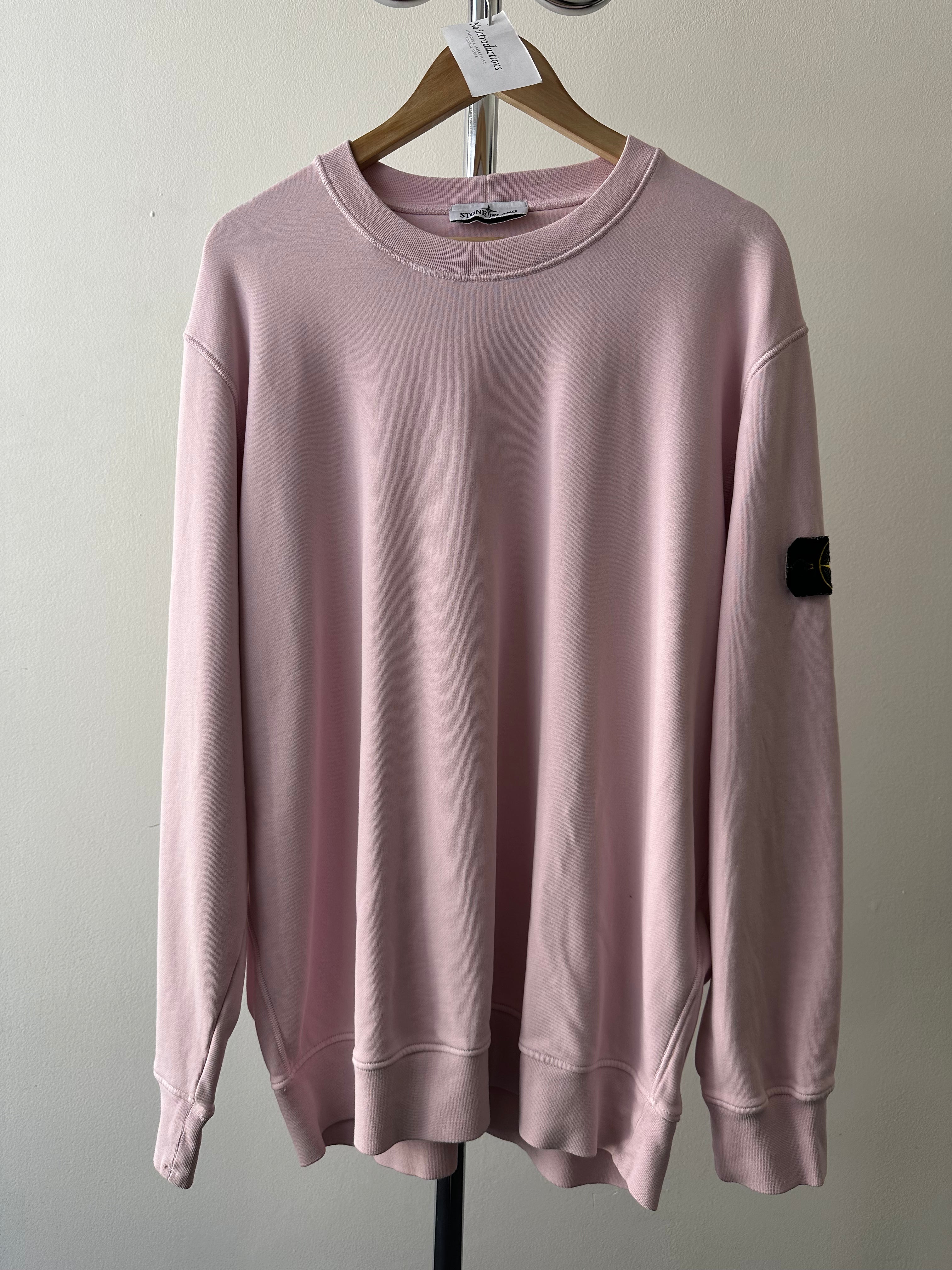 Stone Island "Baby Pink" Oversized Crewneck - size XL