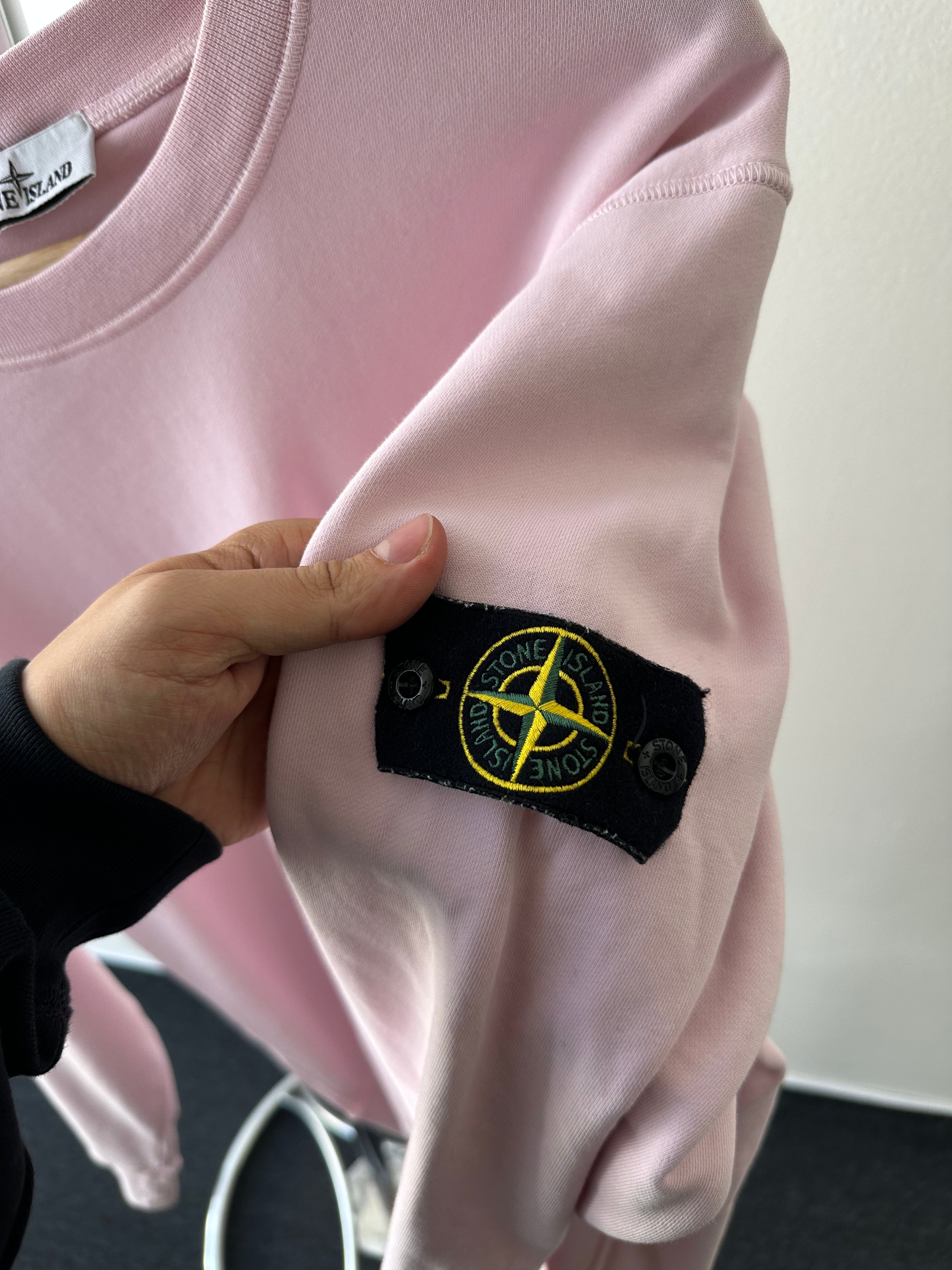 Stone Island "Baby Pink" Oversized Crewneck - size XL