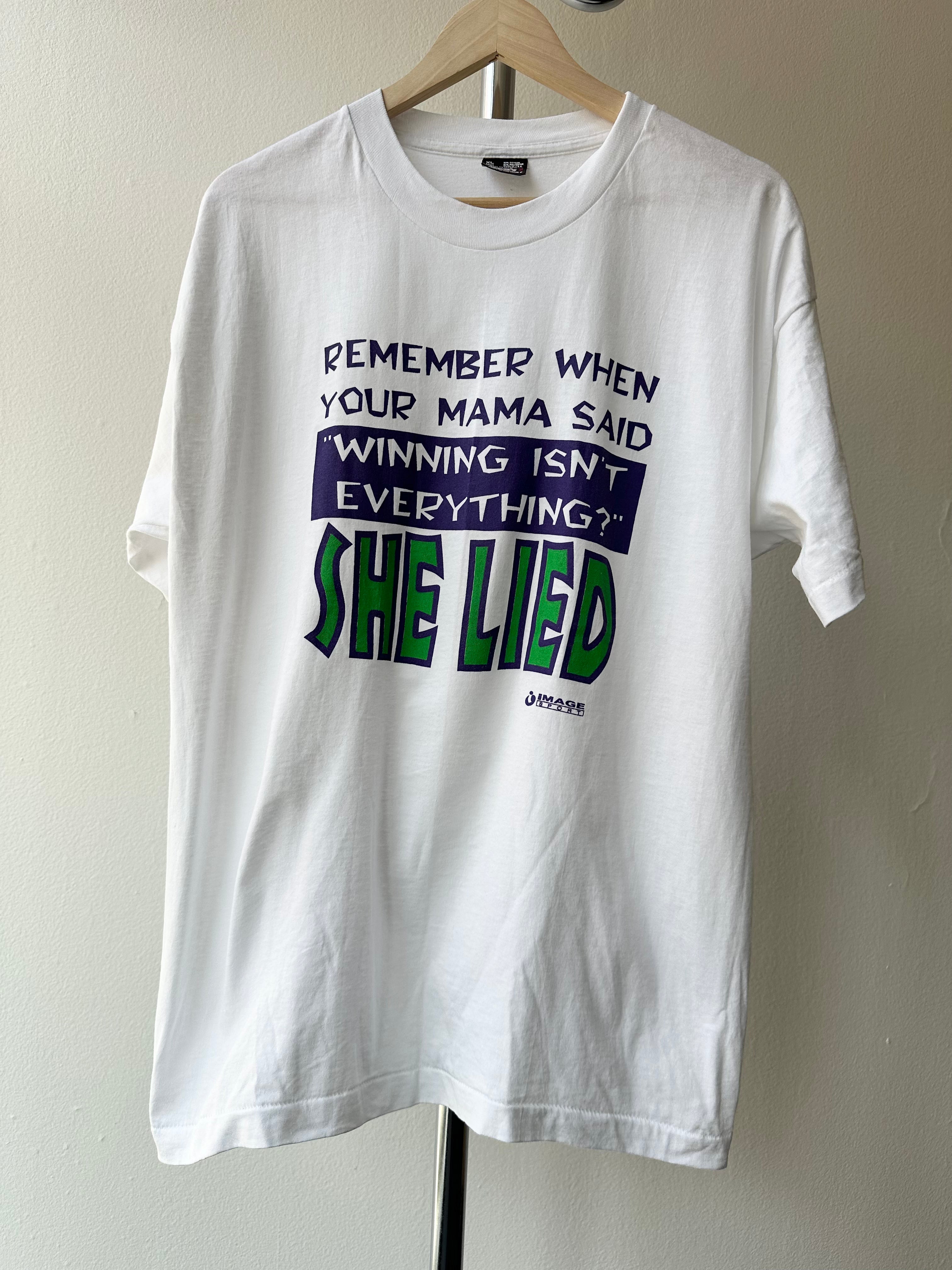 Vintage 1990s "Winning isn't everything" Quote T-shirt - size XL