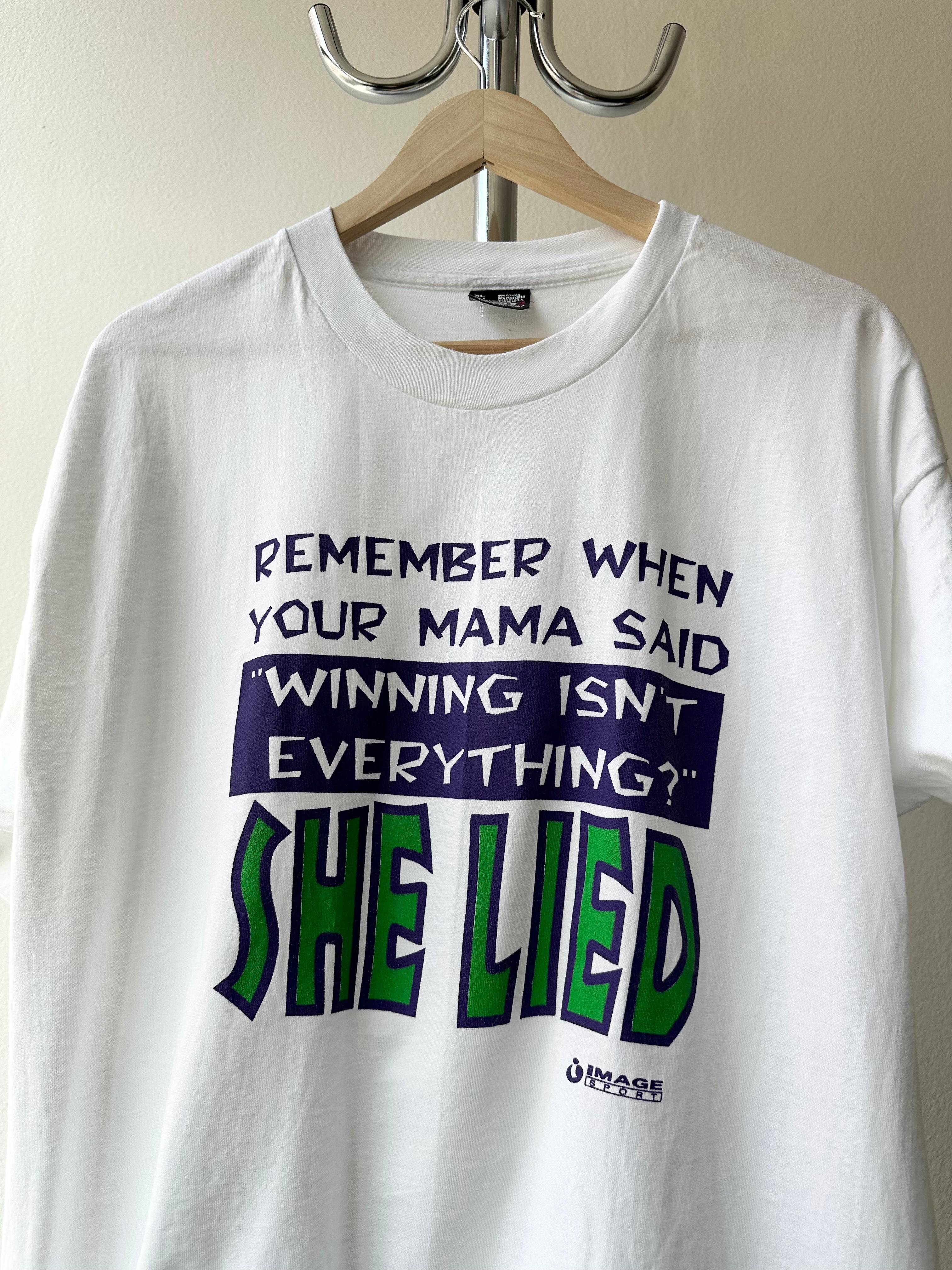 Vintage 1990s "Winning isn't everything" Quote T-shirt - size XL