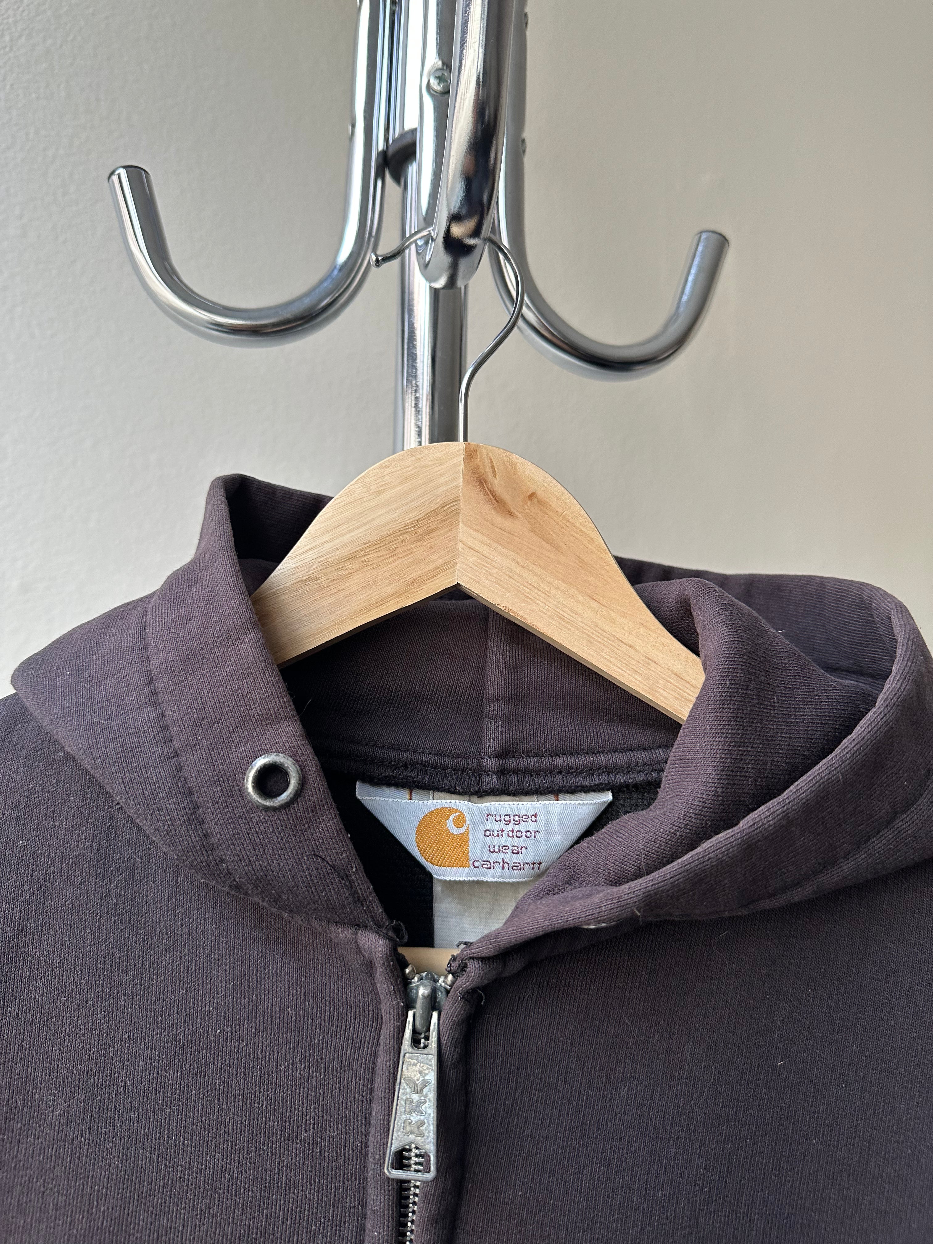 Vintage 1990s Carhartt Thrashed Zip-Up Hoodie - size M/L