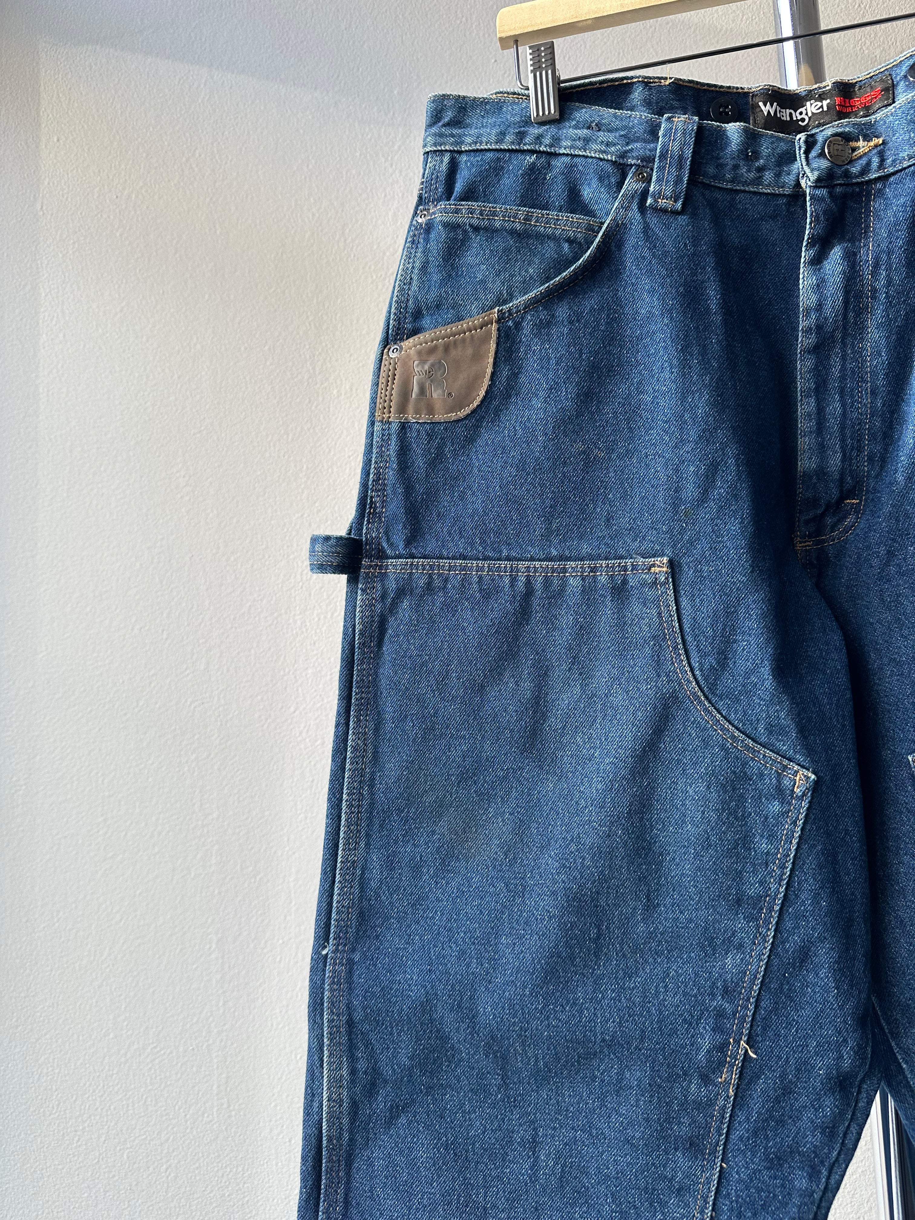 Vintage Wrangler "Riggs Workwear" Double Knee Pants - 36x34