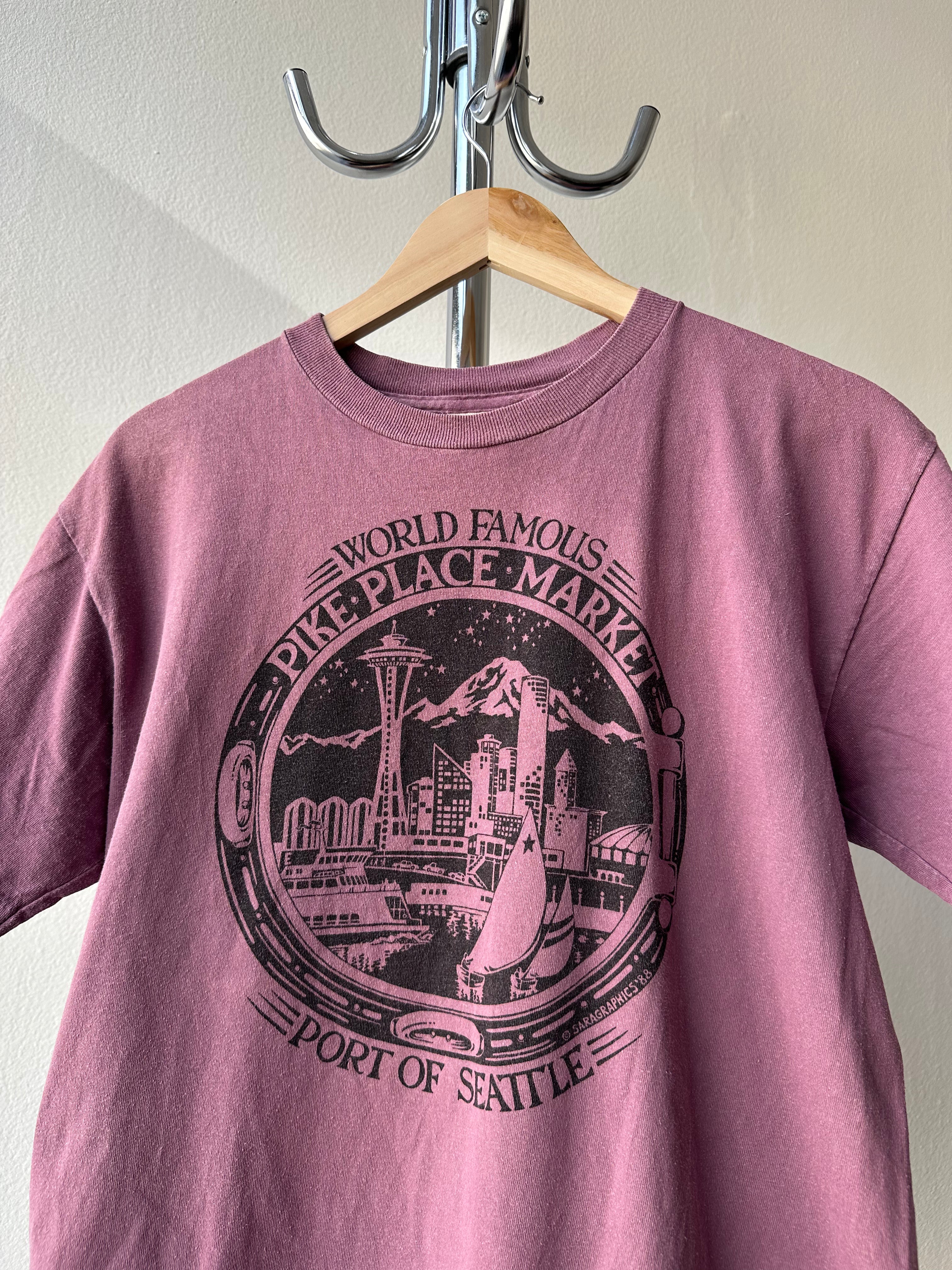 Vintage 1990s "Port of Seattle" Tourist T-shirt - size M