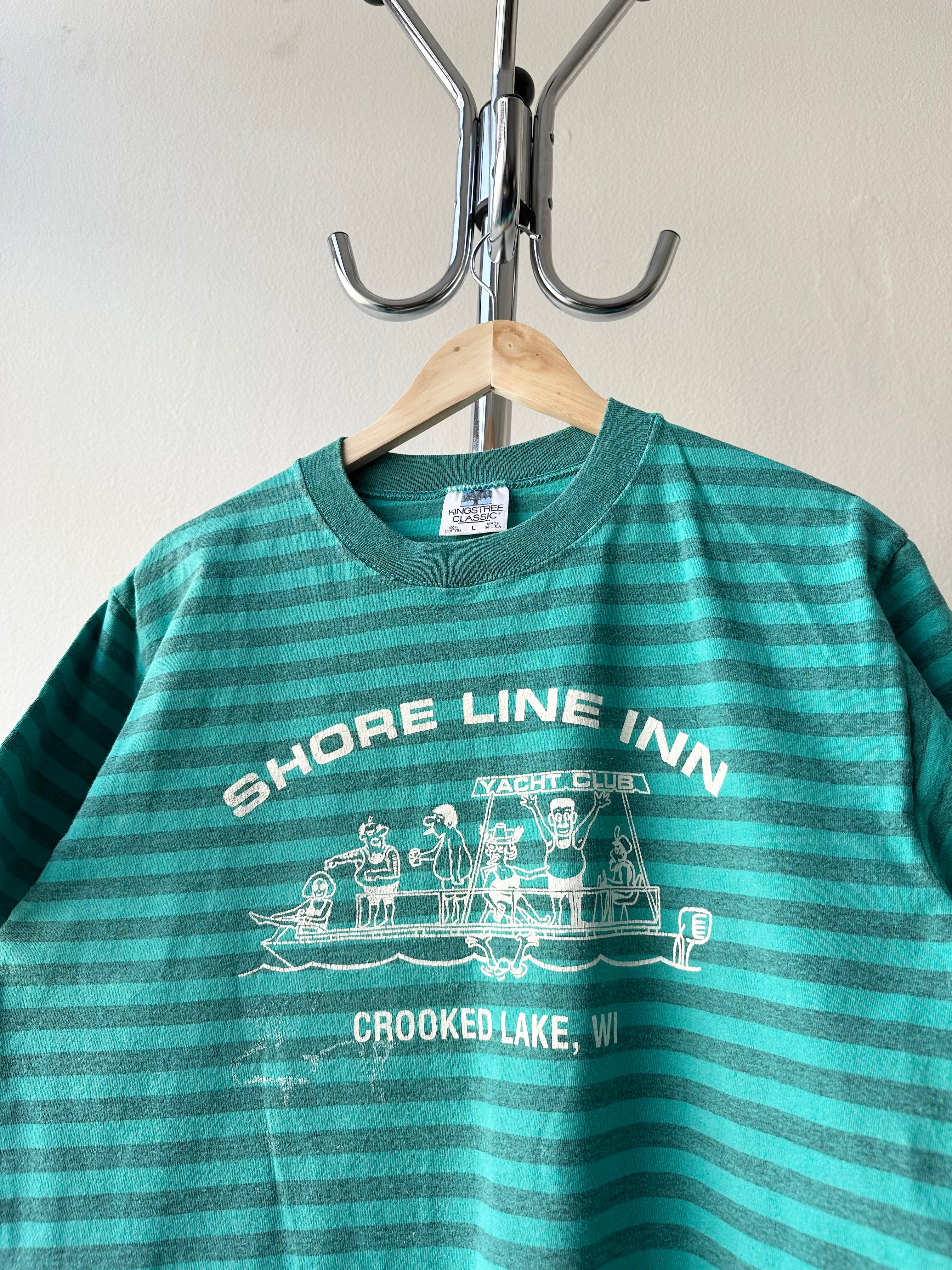 Vintage 1990s "Crooked Lake" Funny Tourist T-shirt - size L