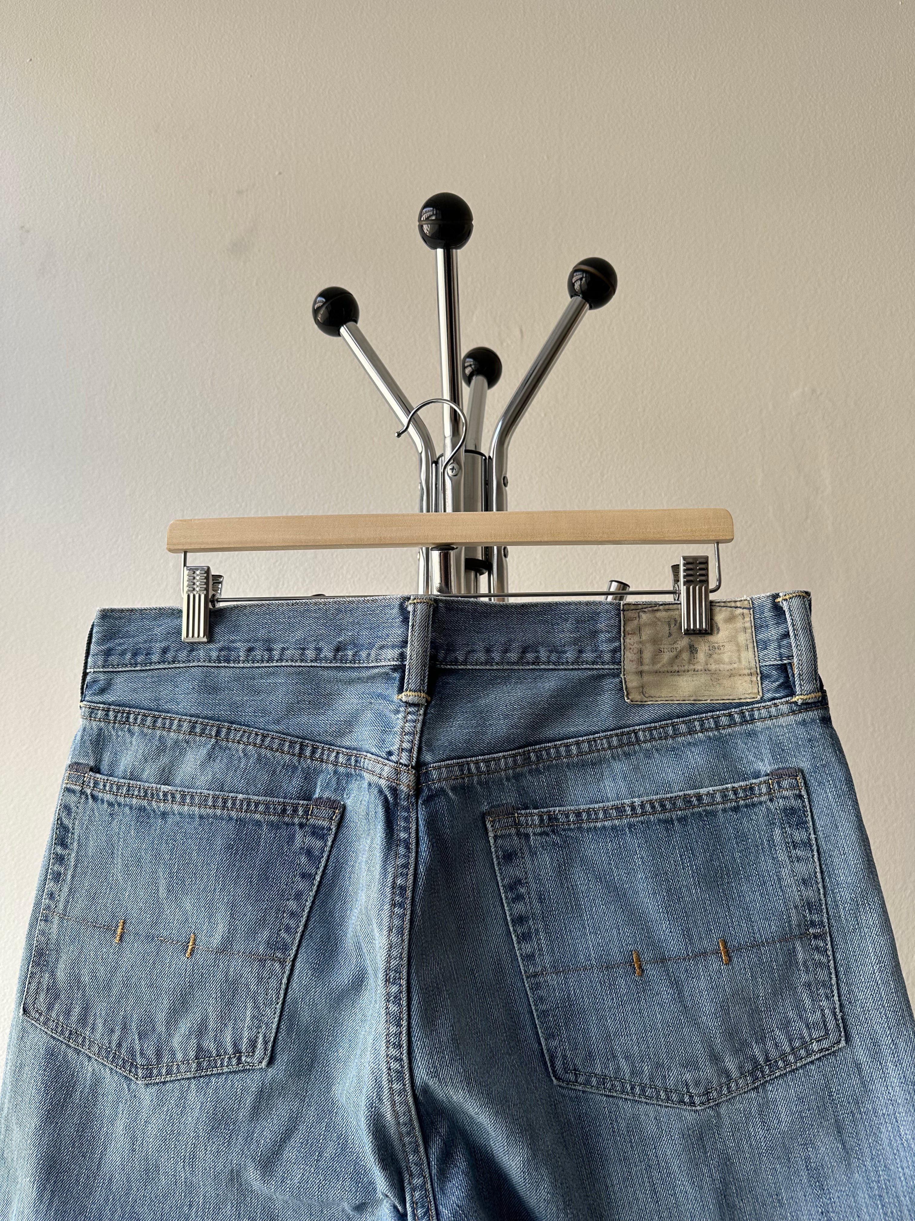 Vintage 1990s Polo Ralph Lauren Baby Blue Pants - size 36x32