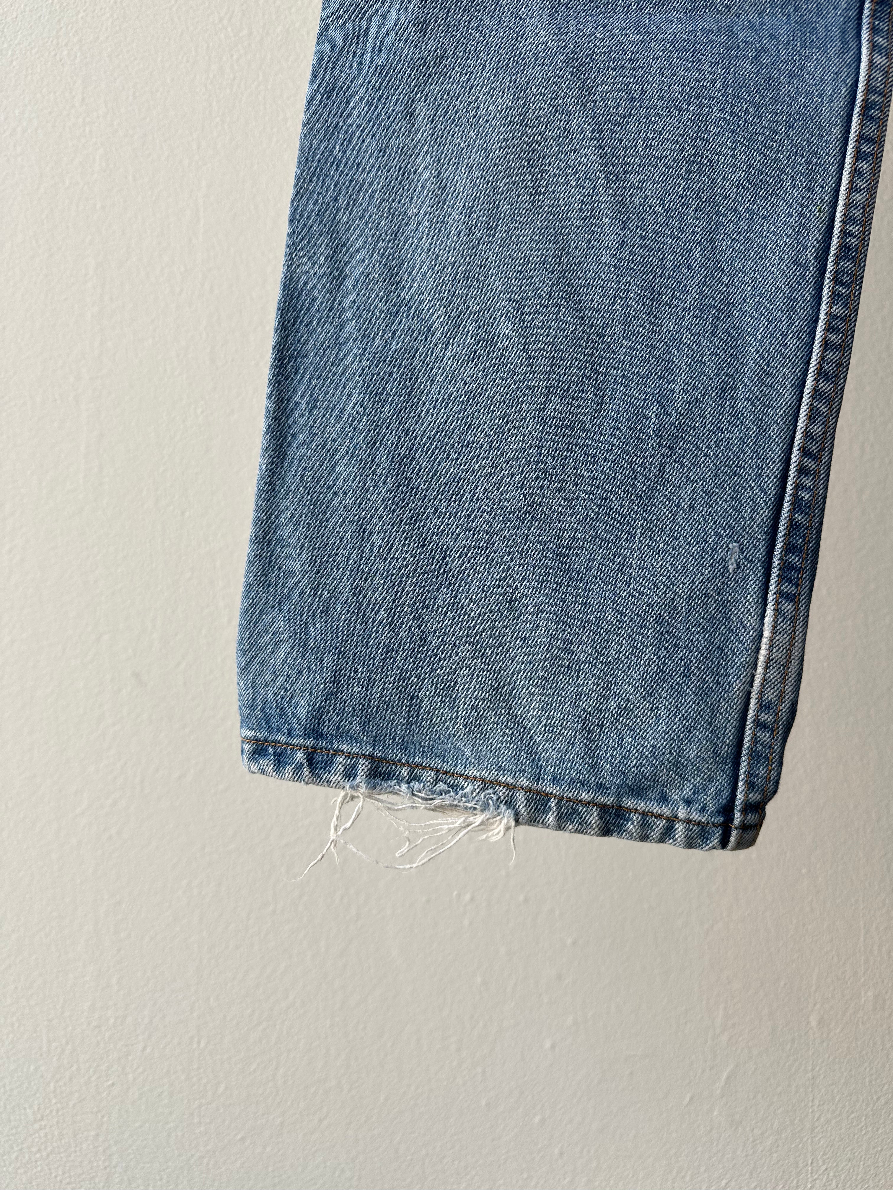 Vintage 1980s Levi's Distressed & Faded Denim Pants - size 34x30