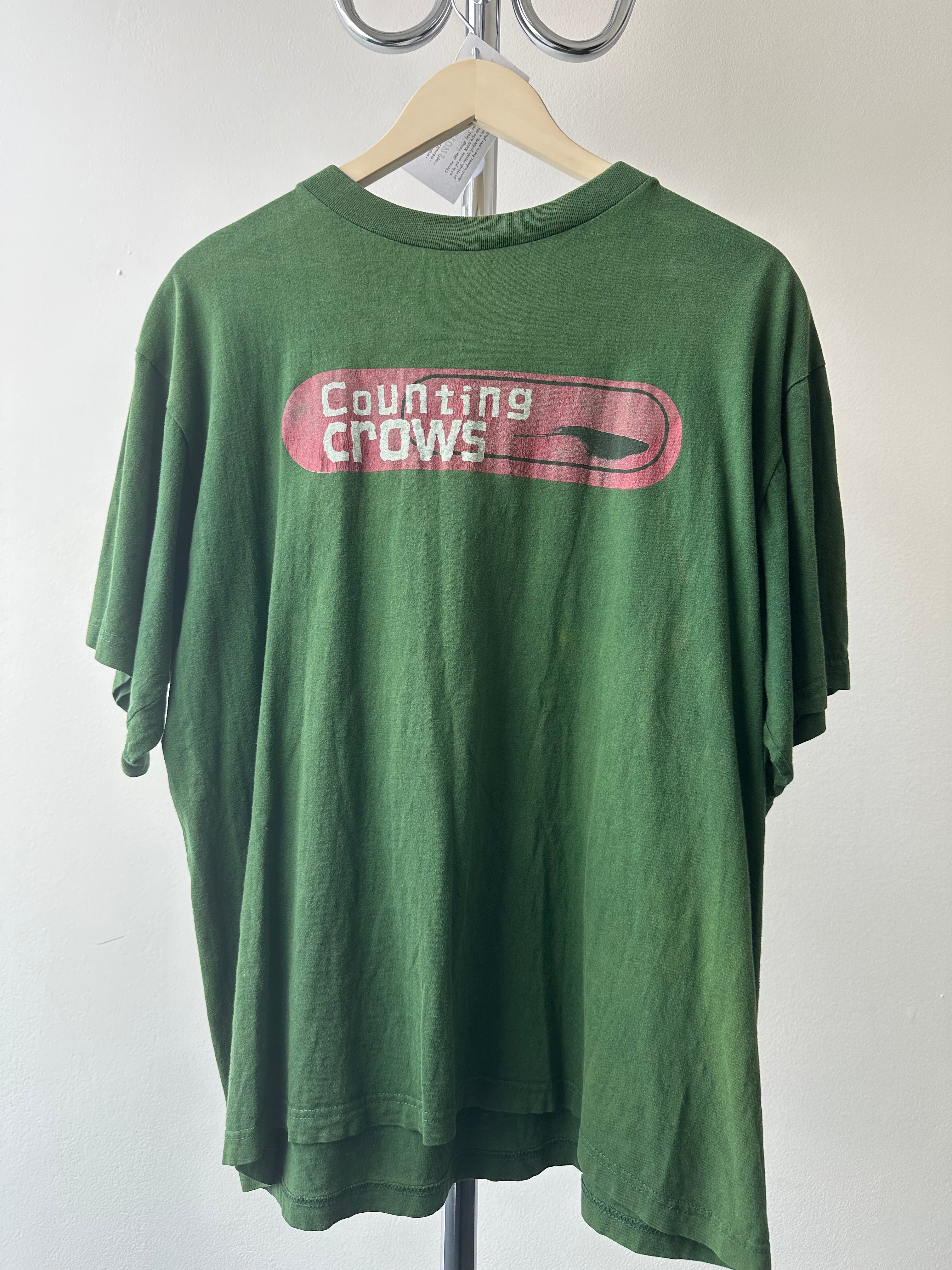 Vintage 1990s Counting Crows "Recovering Satellites" T-shirt - size L/XL