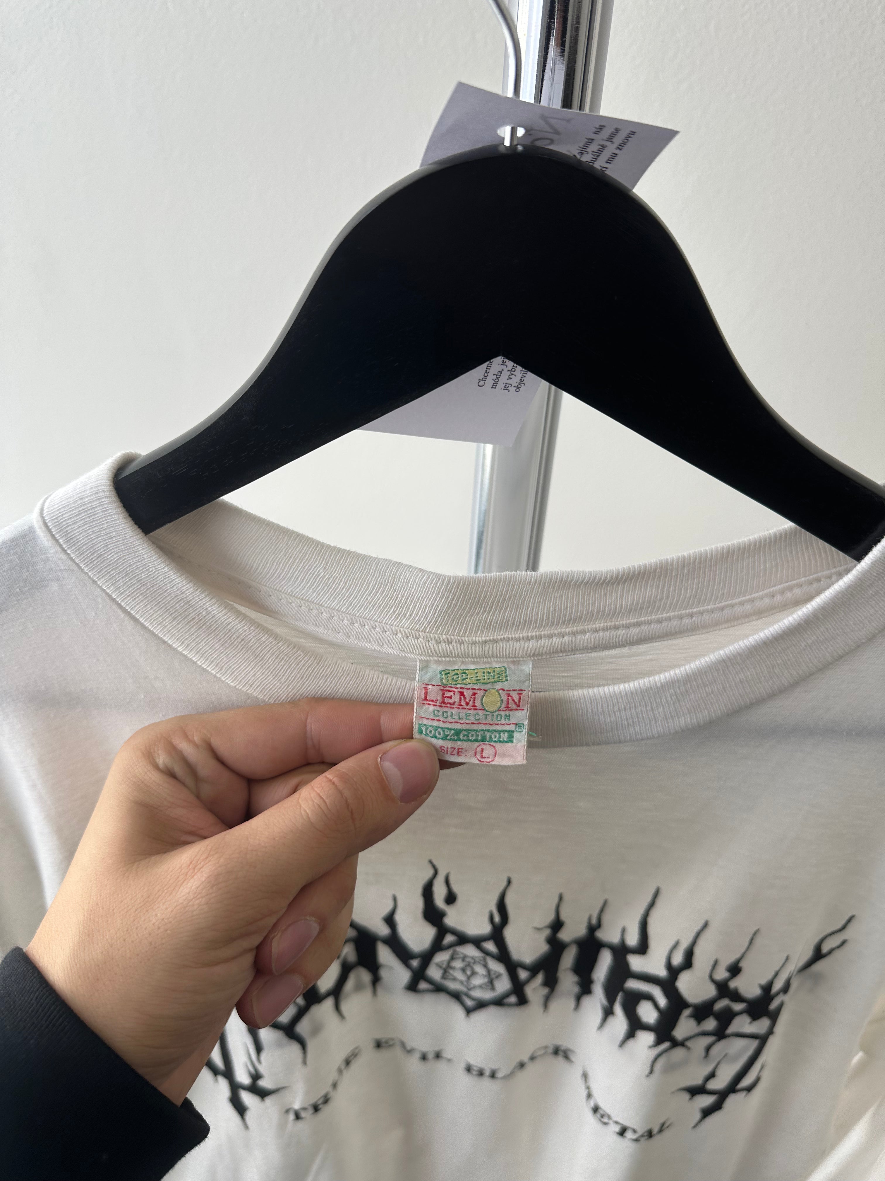 Vintage 1990s Necromass “True Evil Black Metal” Long Sleeve - size L