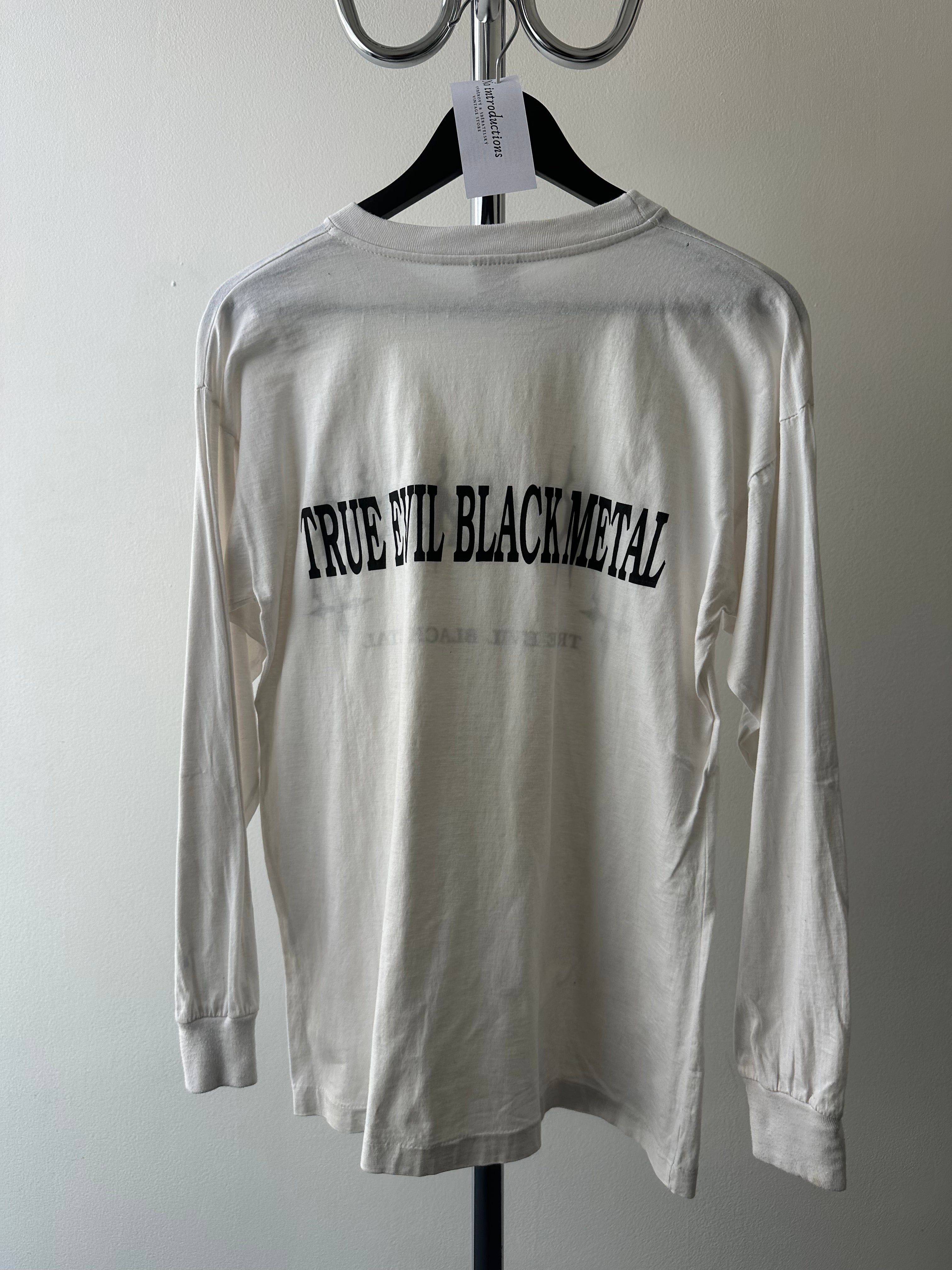 Vintage 1990s Necromass “True Evil Black Metal” Long Sleeve - size L