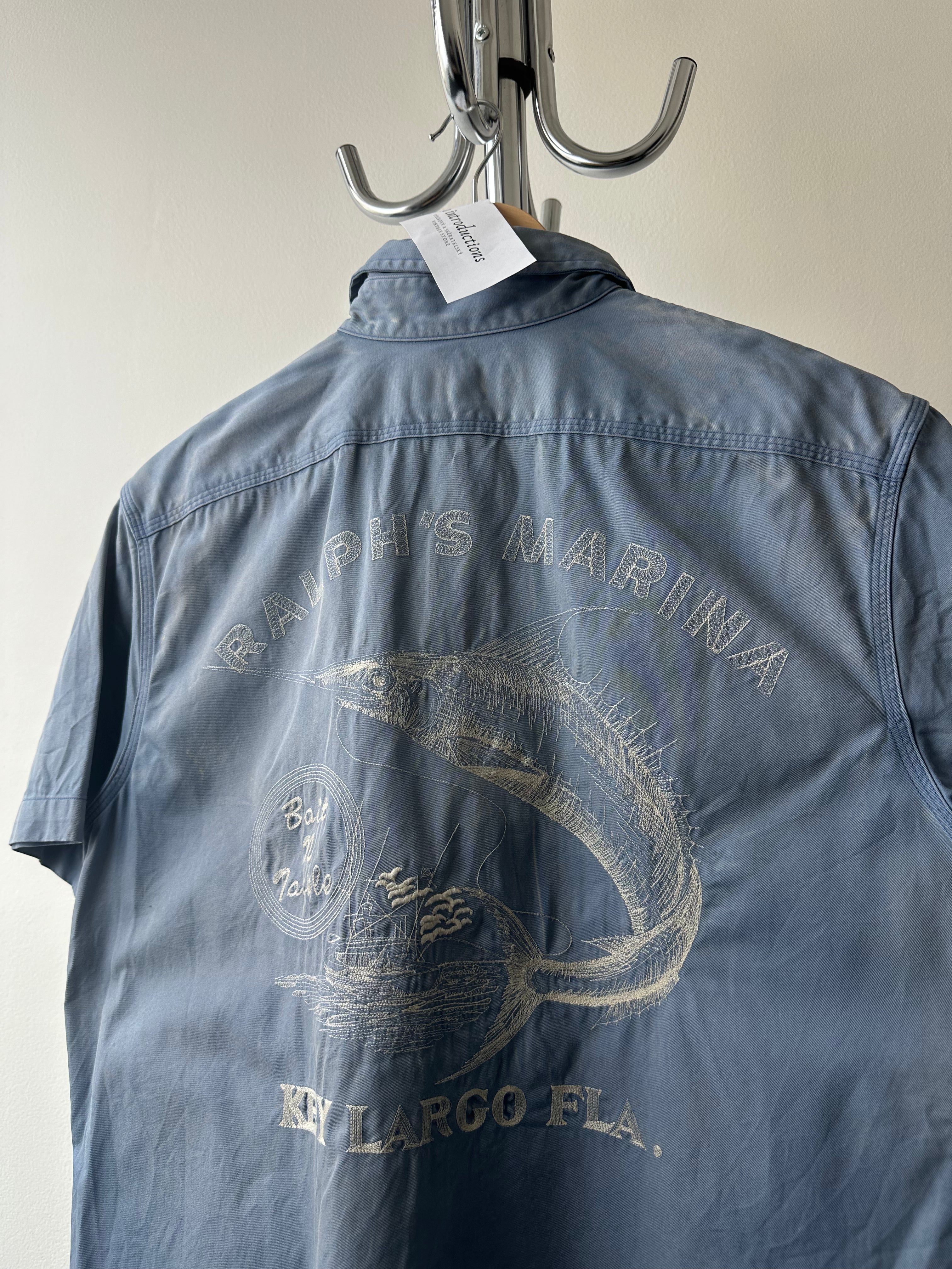 Vintage Polo Ralph Lauren Marina Faded Short-Sleeve Shirt - size M