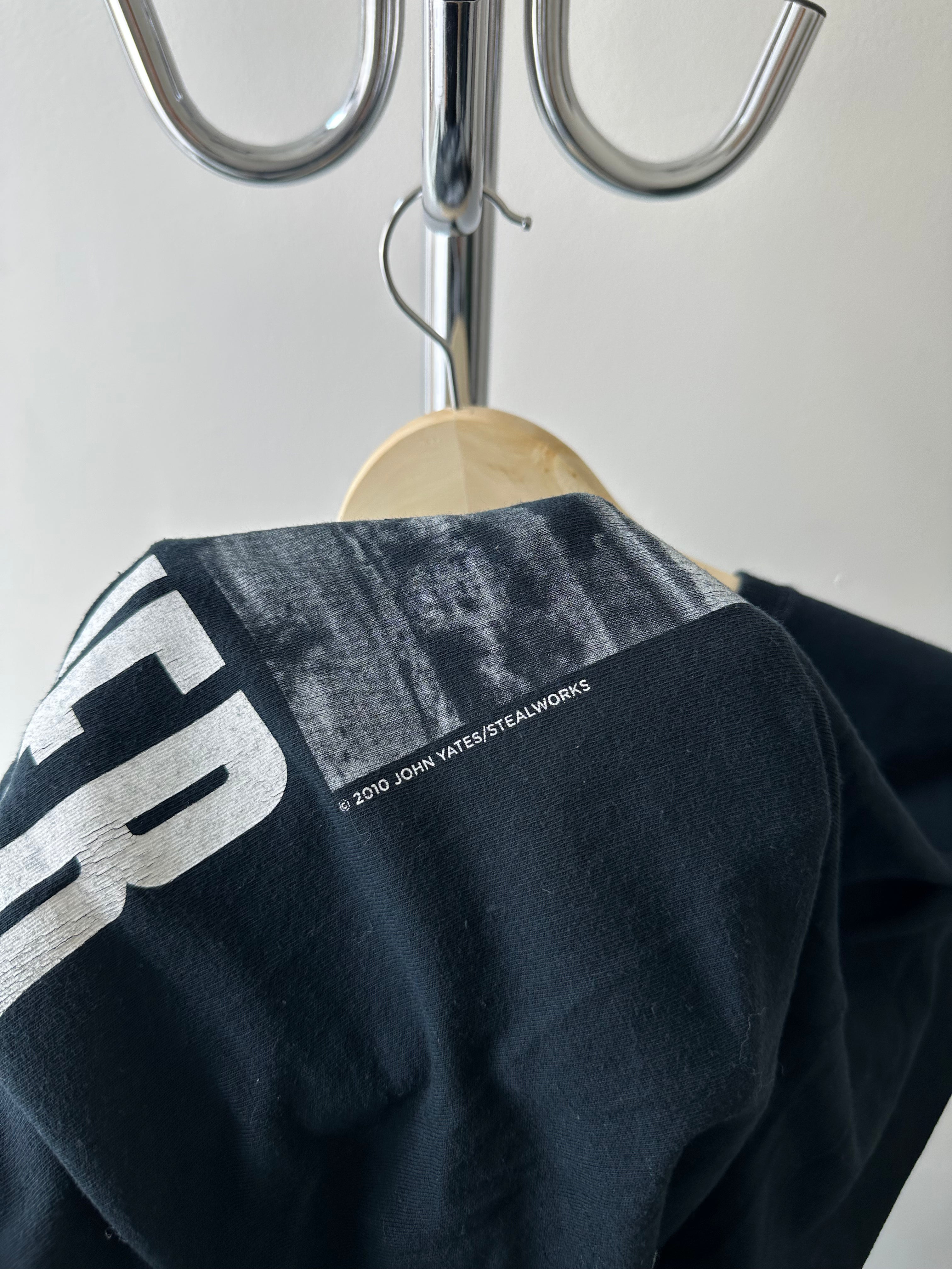 Vintage “Democracy We Deliver” John Yates / Steelworks T-Shirt - size L