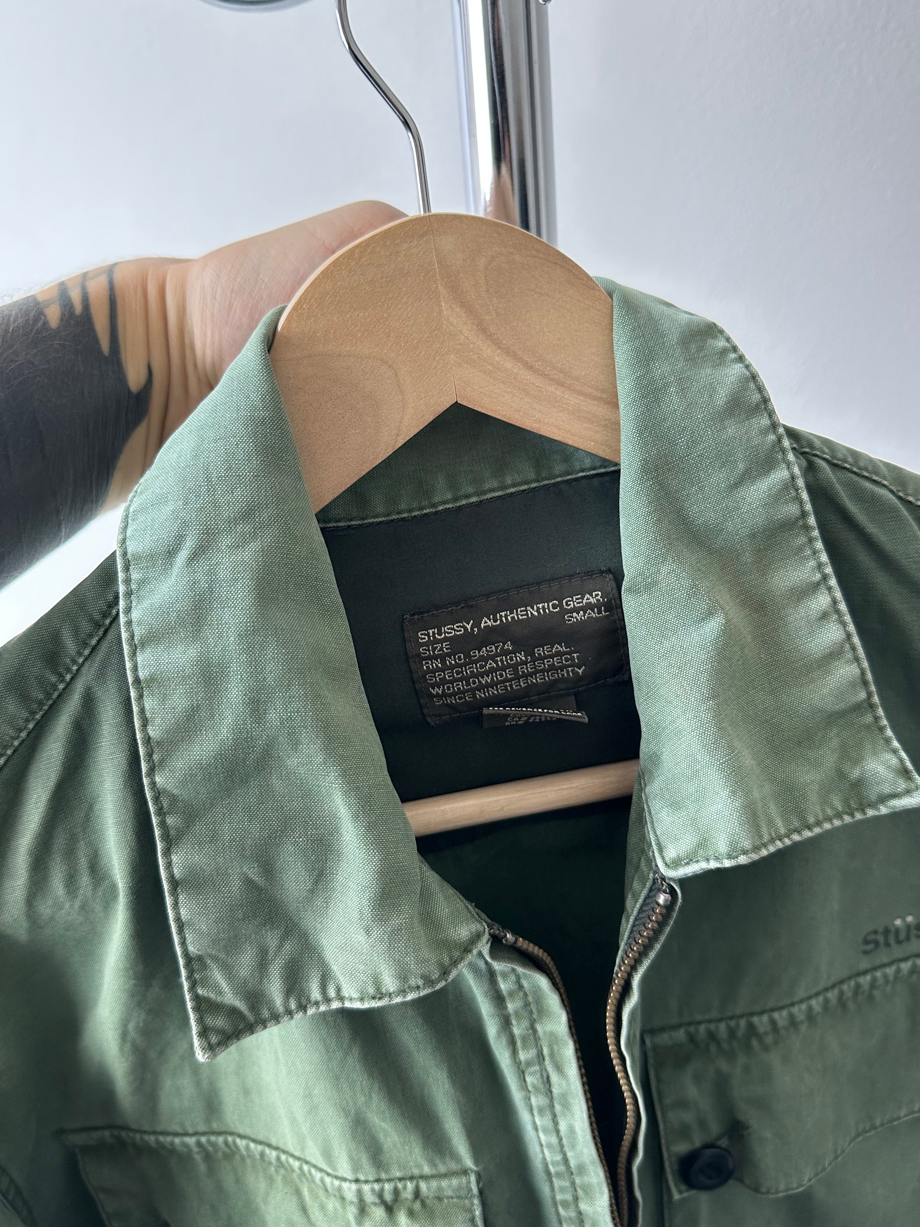 Vintage 1990s Stüssy Authentic Gear Field Jacket - Made in Japan - size M